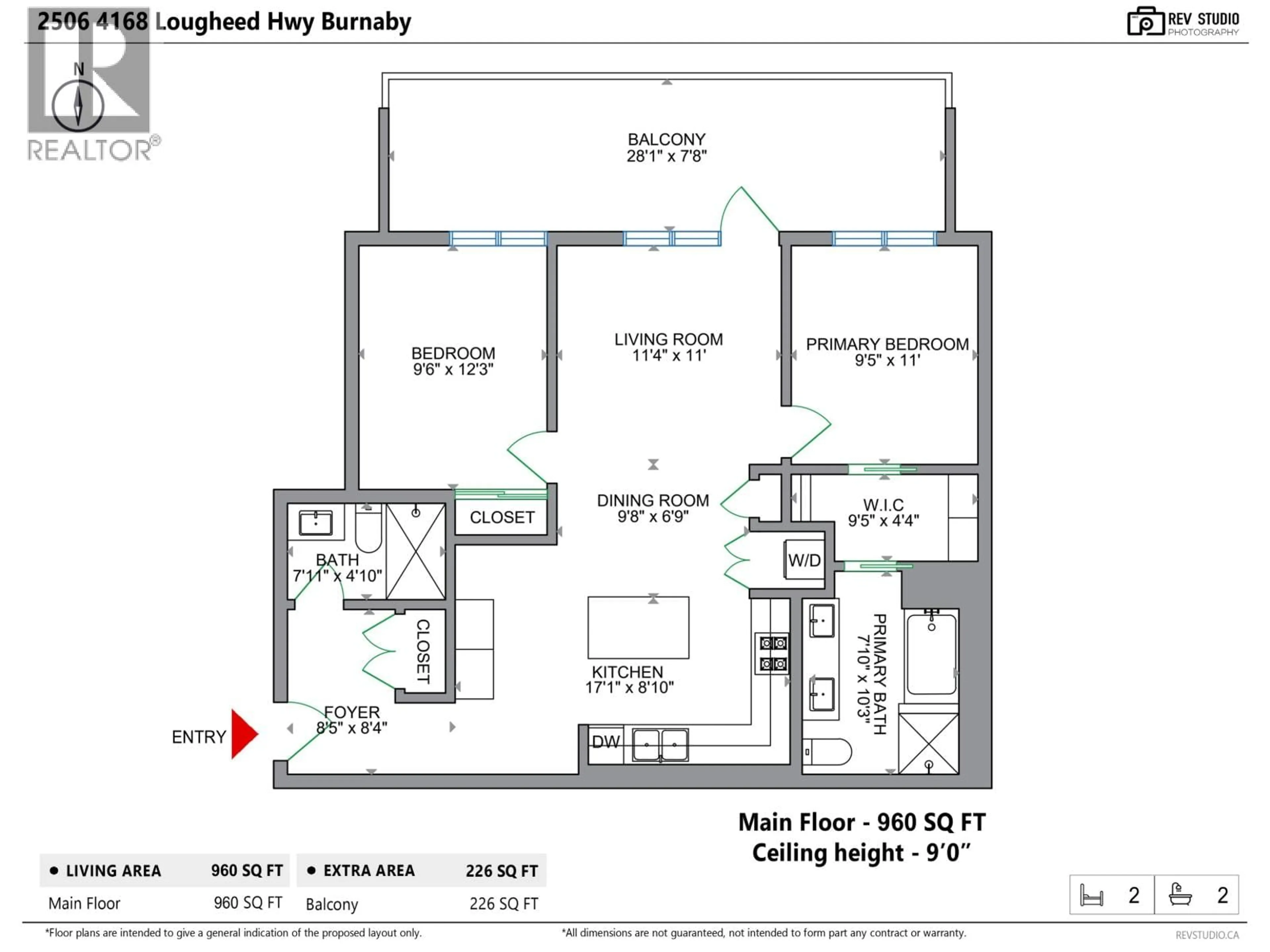 Floor plan for 2506 - 4168 LOUGHEED HIGHWAY, Burnaby British Columbia V5C0N9
