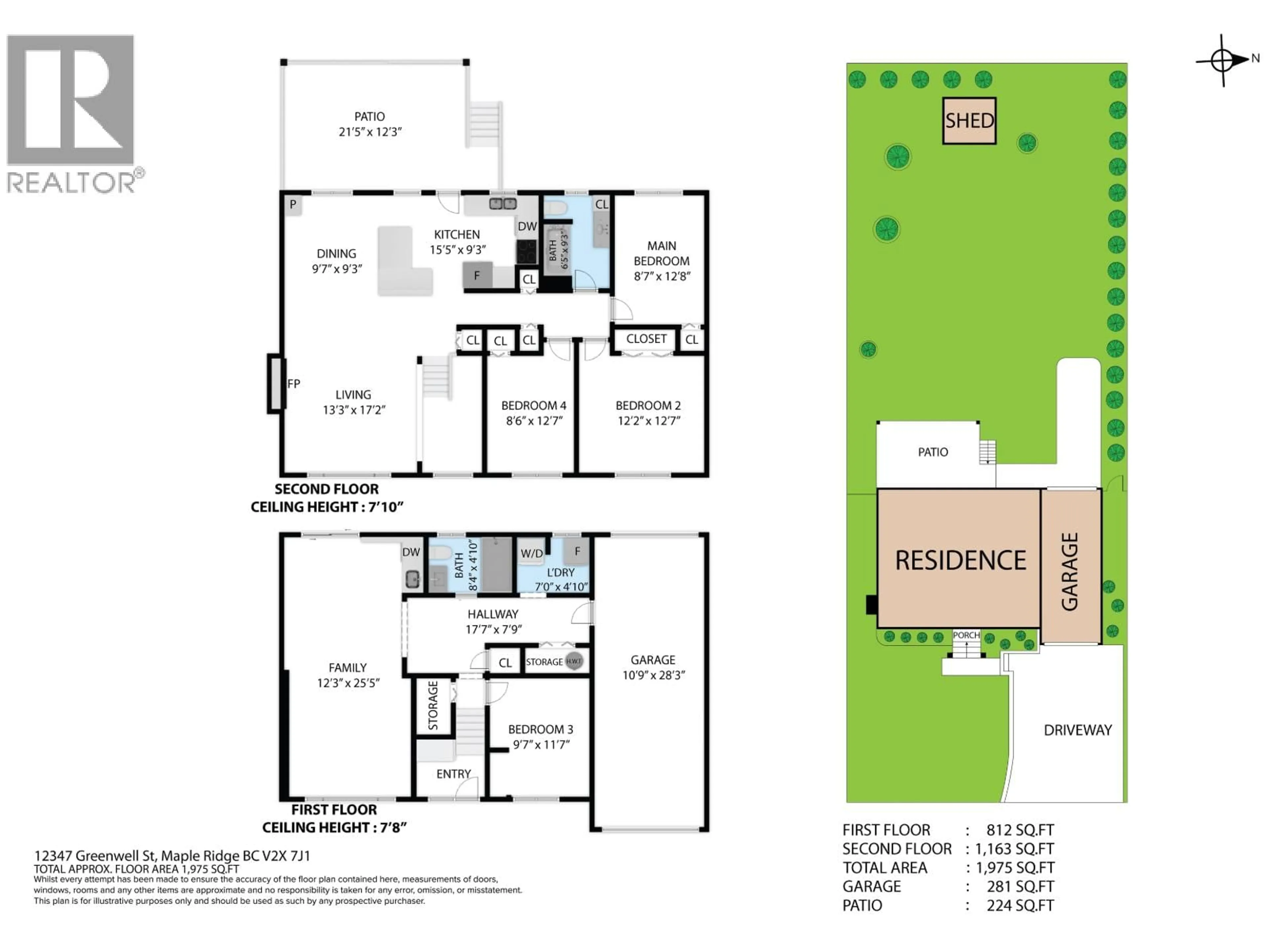 Floor plan for 12347 GREENWELL STREET, Maple Ridge British Columbia V2X7J1