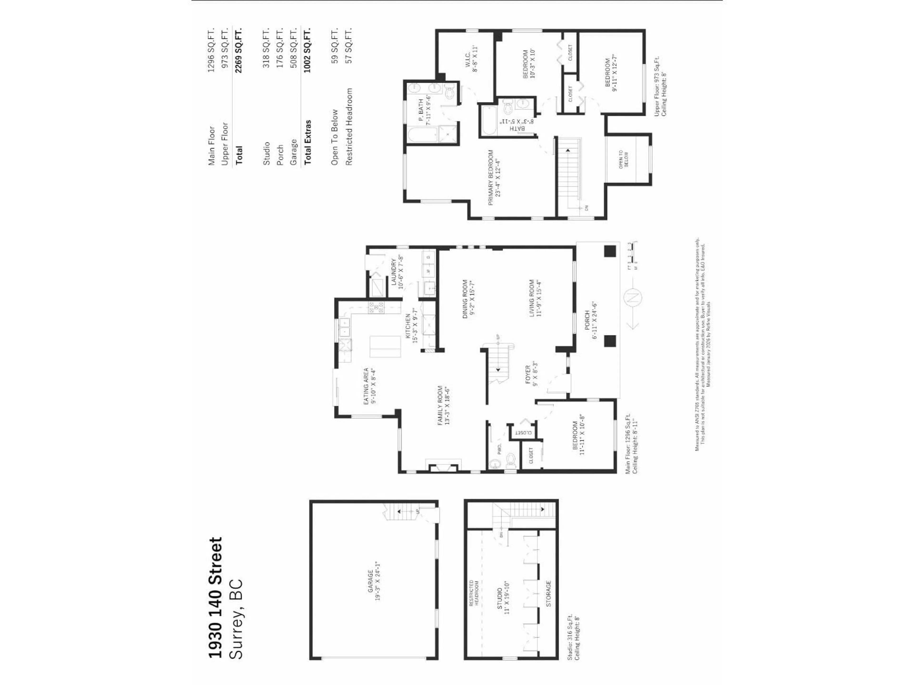 Floor plan for 1930 140 STREET, Surrey British Columbia V4A4H3