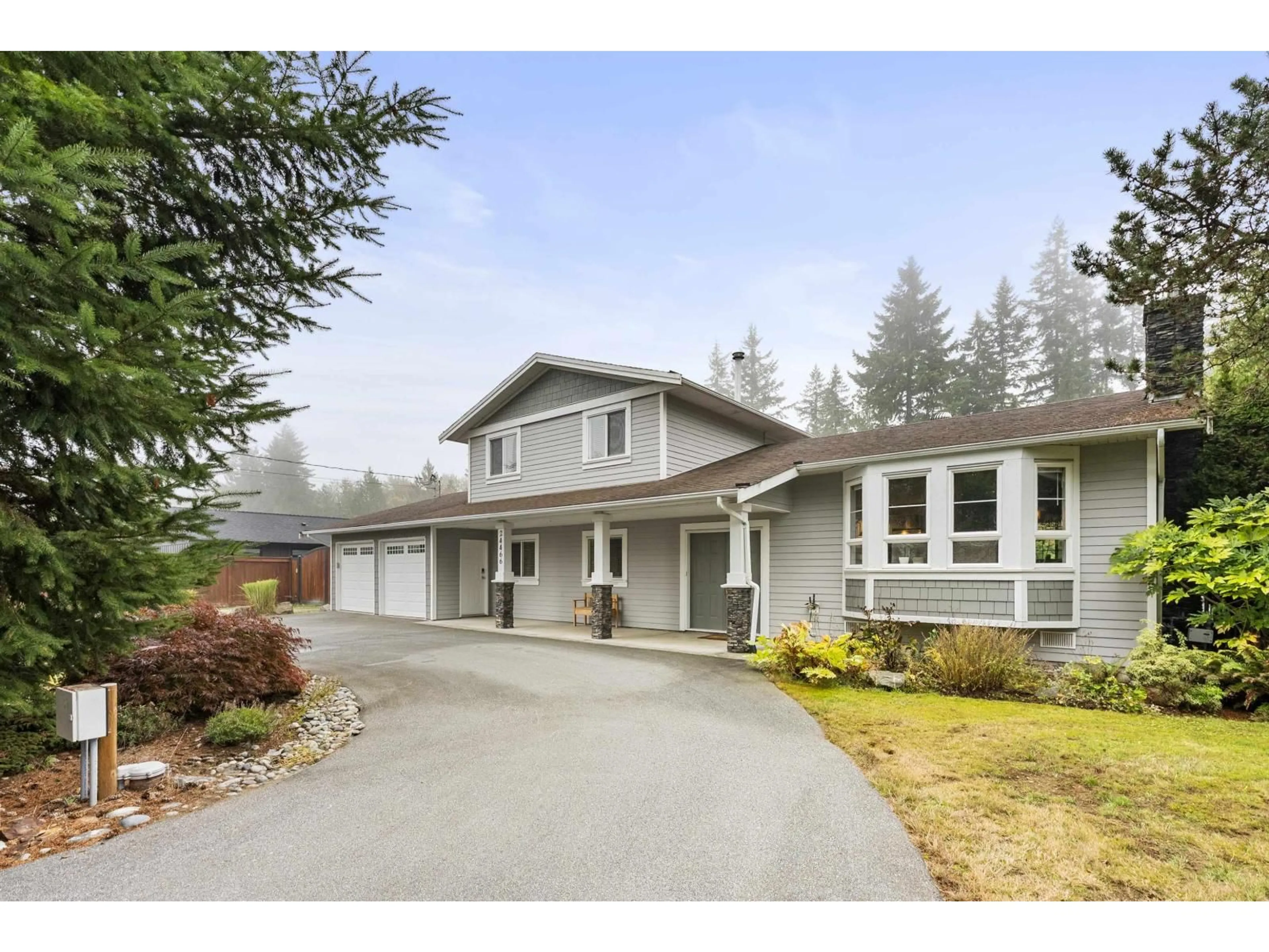 Home with vinyl exterior material, street for 24466 56 AVENUE, Langley British Columbia V2Z1E9