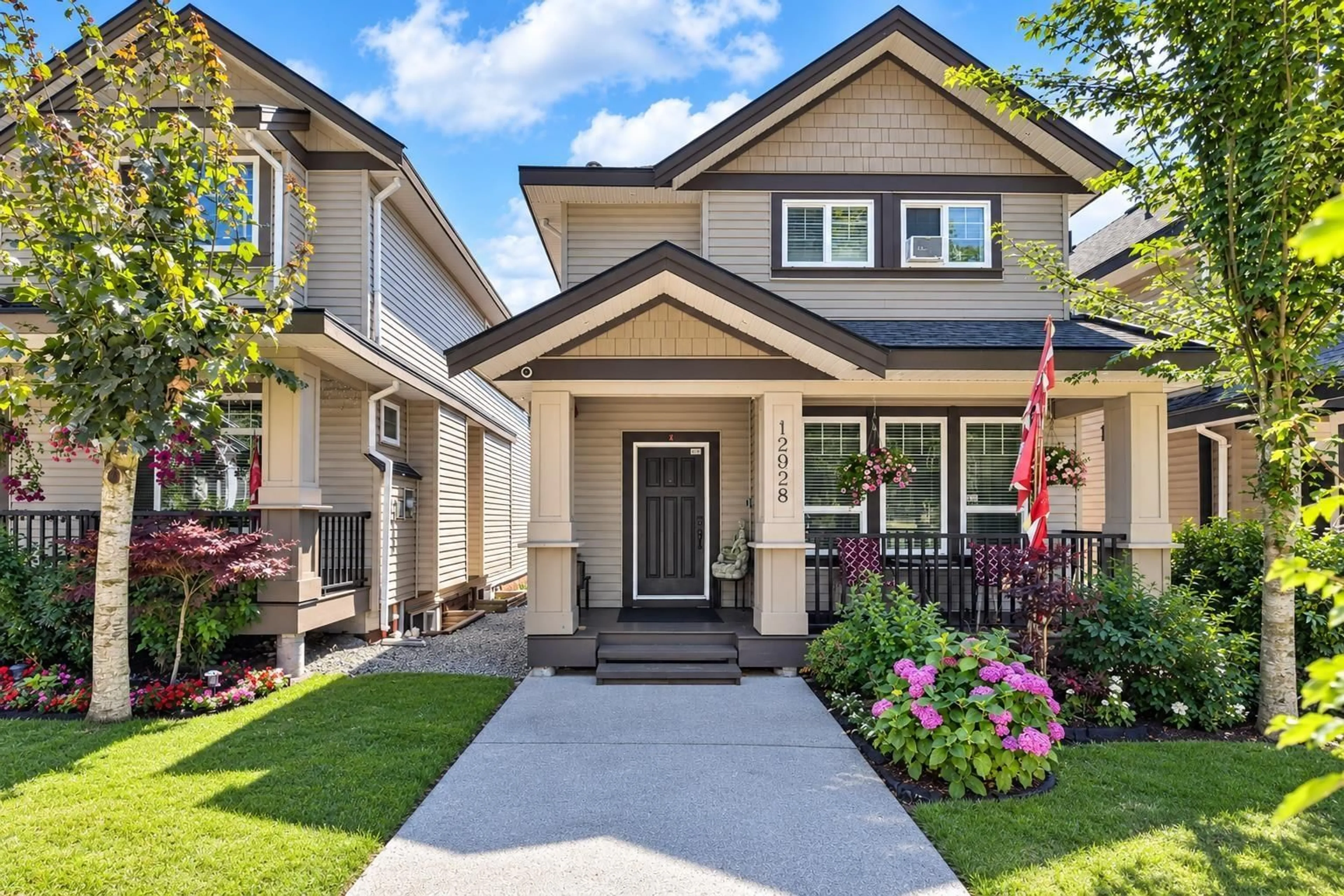 Home with vinyl exterior material, street for 12928 60 AVENUE, Surrey British Columbia V3X2L5