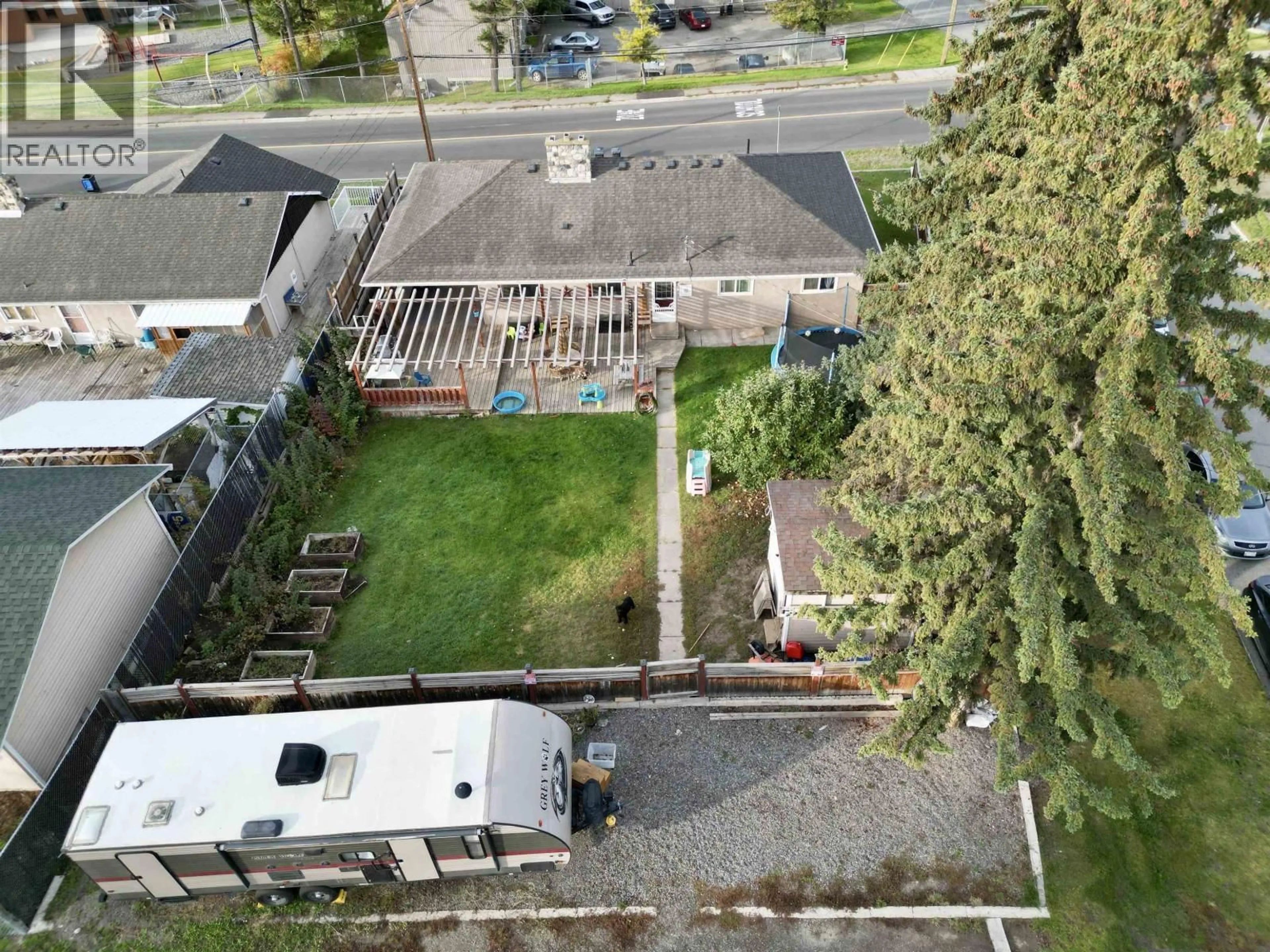 A pic from outside/outdoor area/front of a property/back of a property/a pic from drone, city buildings view from balcony for 590 PIGEON AVENUE, Williams Lake British Columbia V2G2A9
