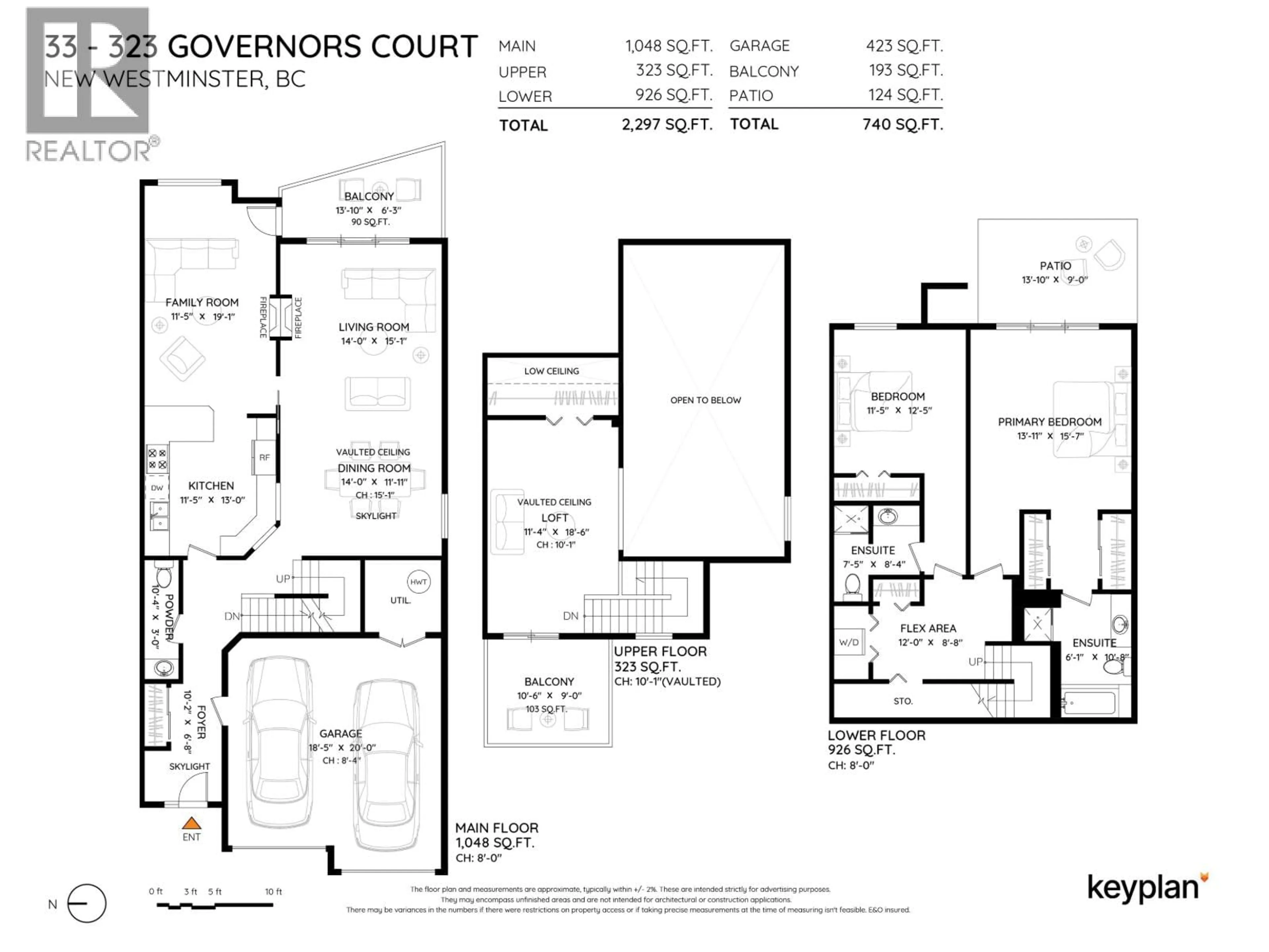 Floor plan for 33 - 323 GOVERNORS COURT, New Westminster British Columbia V3L5S6