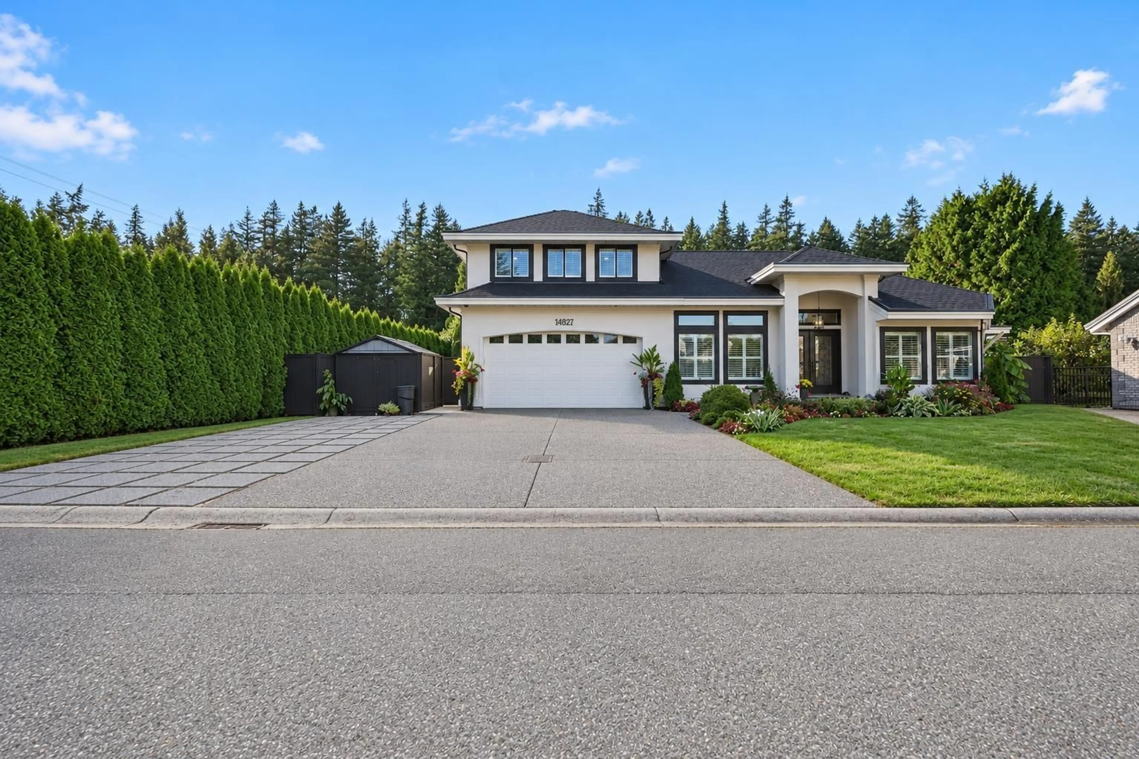 Home with vinyl exterior material, street for 14827 24 AVENUE, Surrey British Columbia V4P1N5
