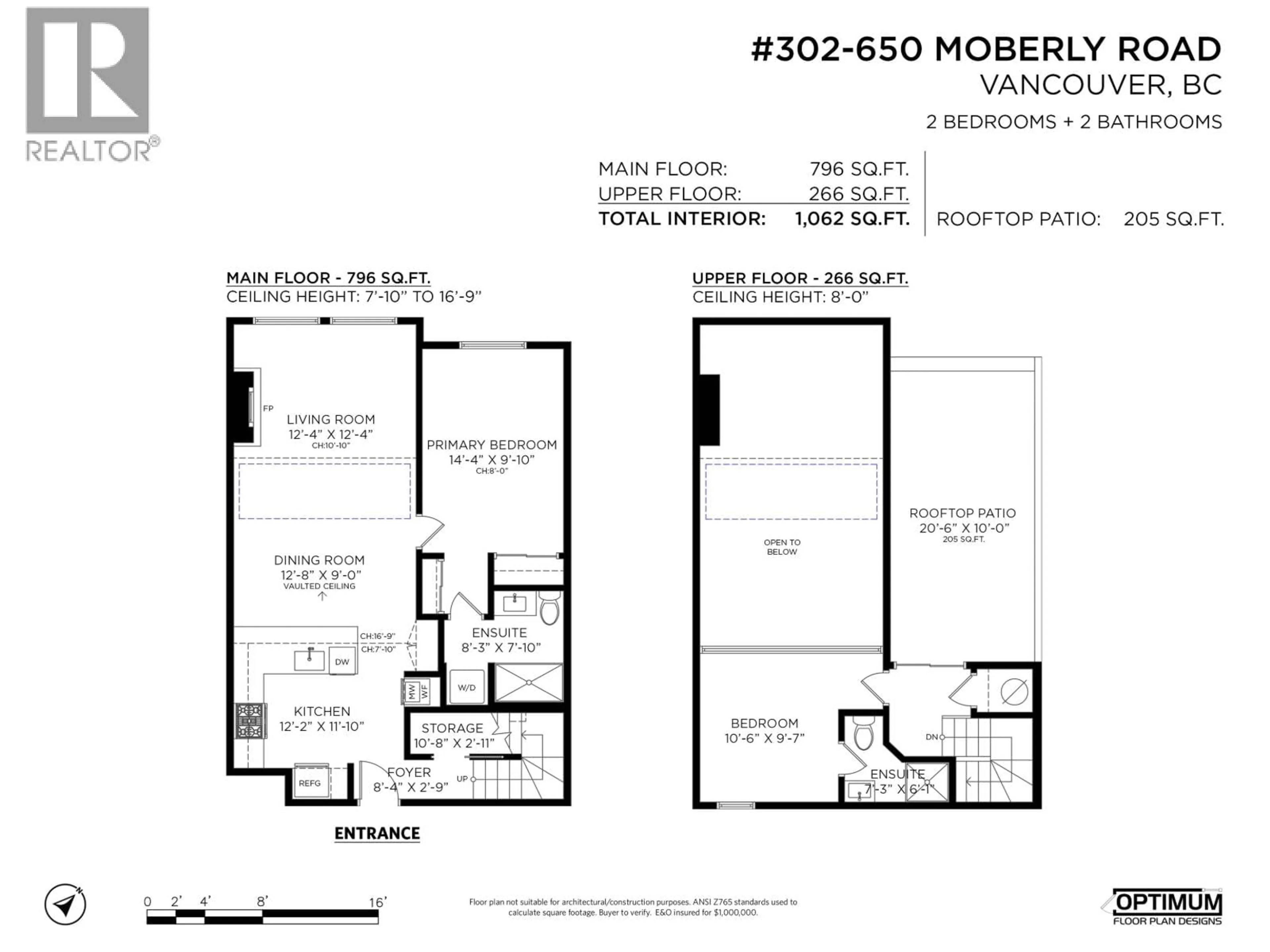 Floor plan for 302 - 650 MOBERLY ROAD, Vancouver British Columbia V5Z4J1