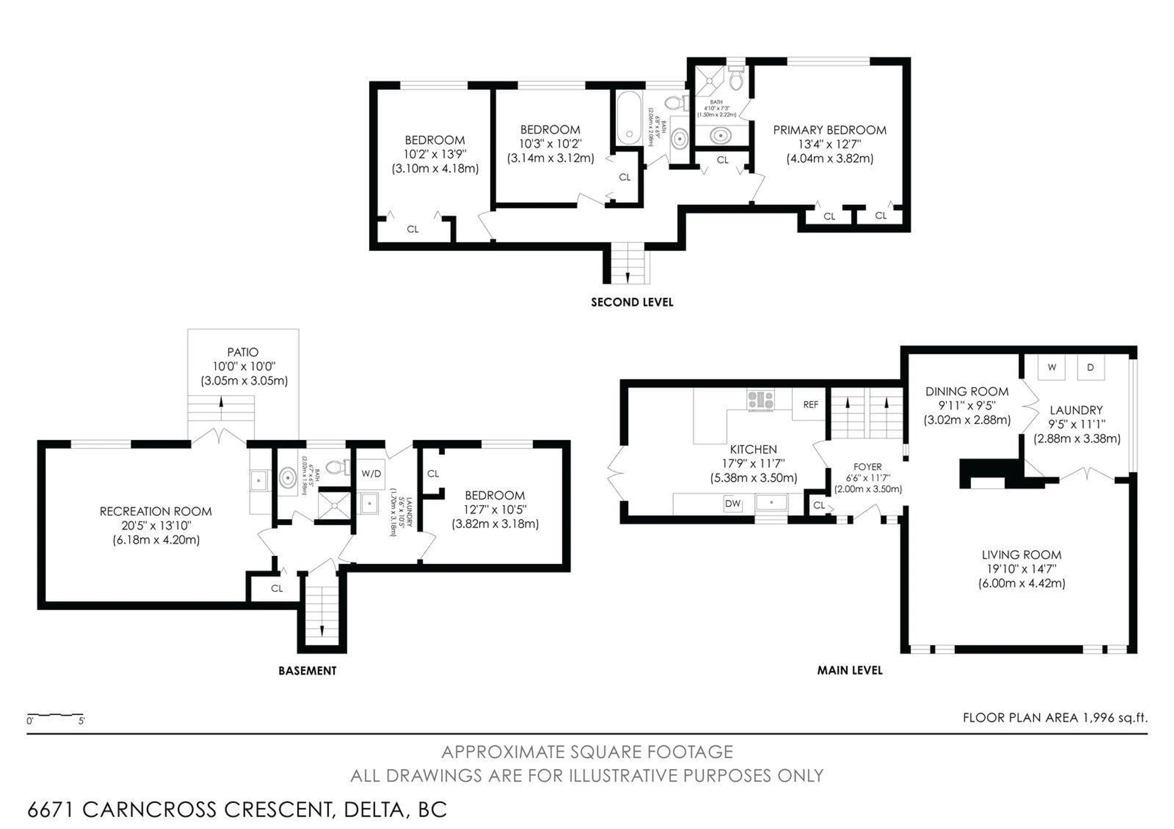 Floor plan for 6671 CARNCROSS CRESCENT, Delta British Columbia V4E1L5
