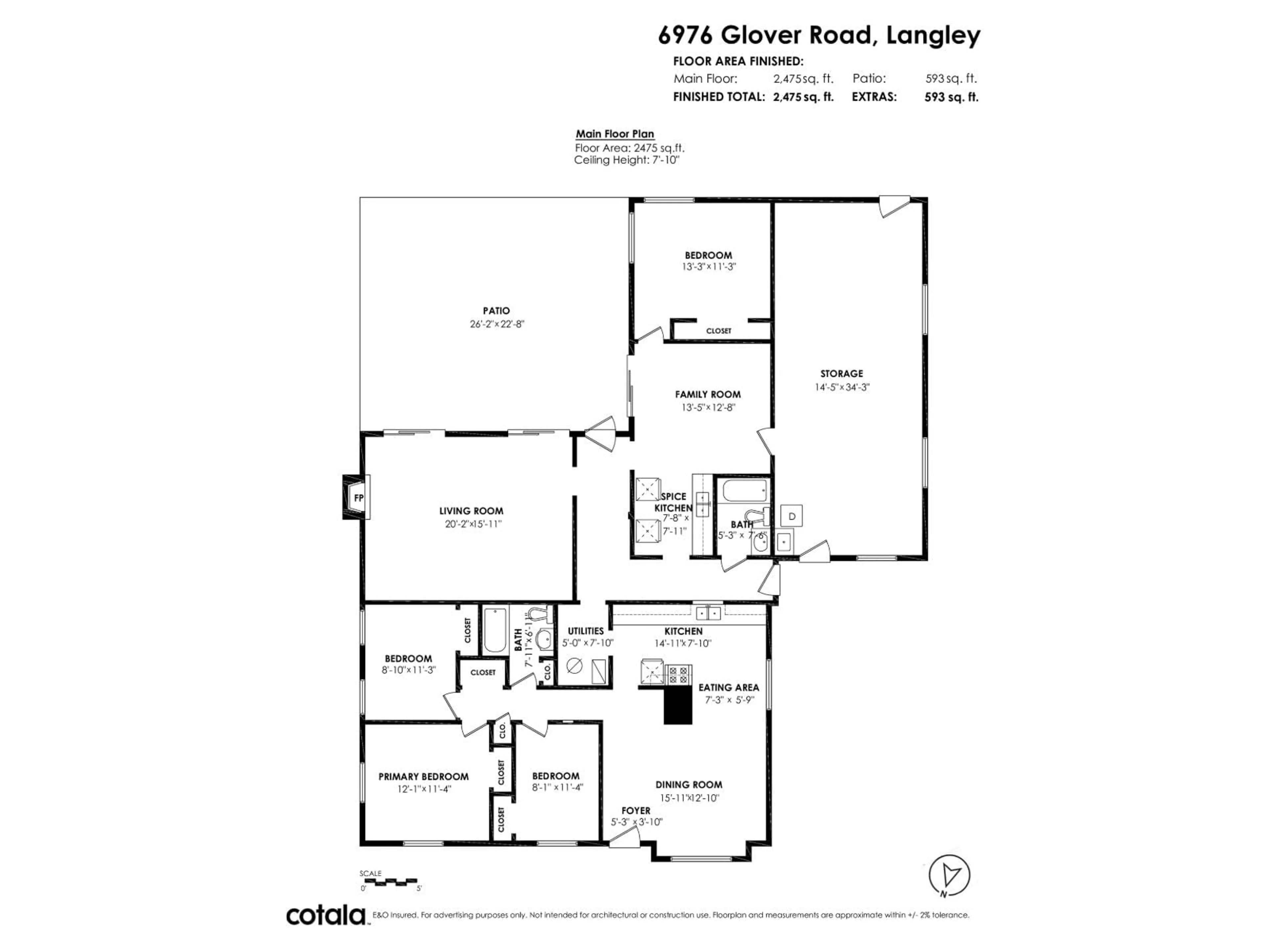 Floor plan for 6976 GLOVER ROAD, Langley British Columbia V2Y1X9