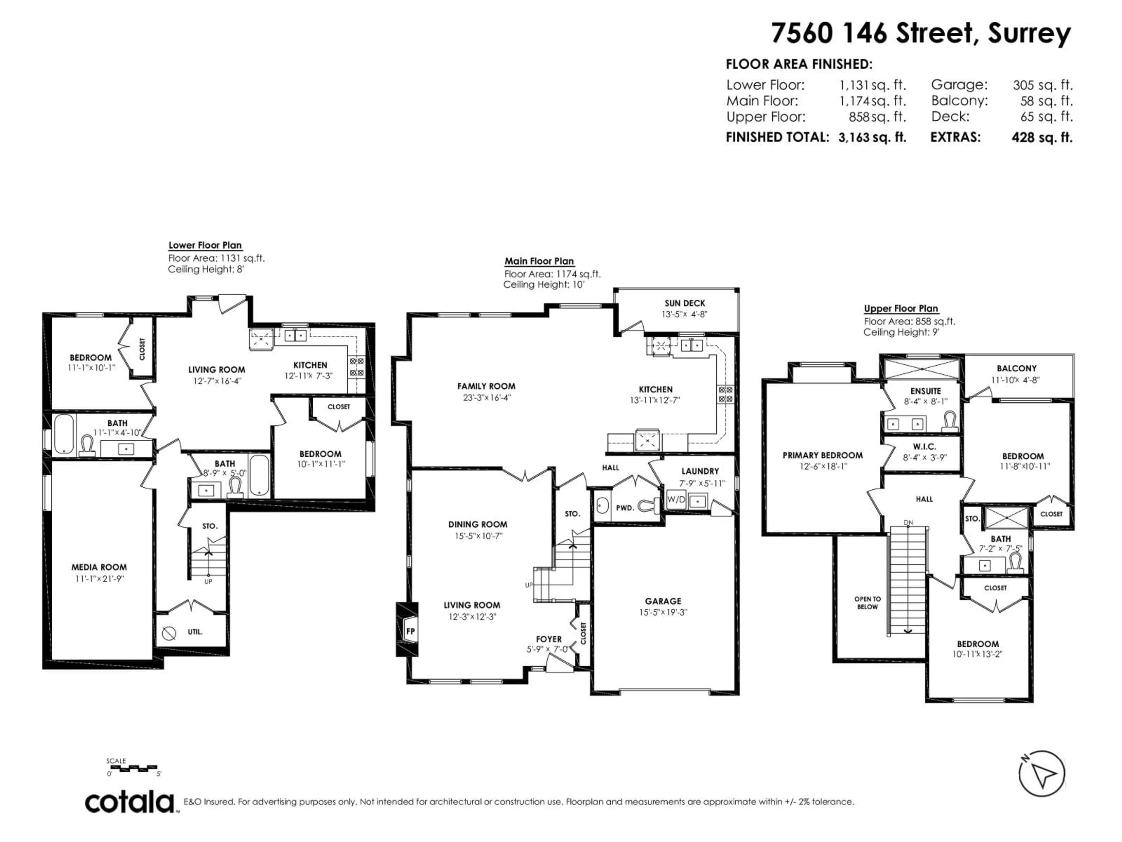 Floor plan for 7560 146 STREET, Surrey British Columbia V3S8T9
