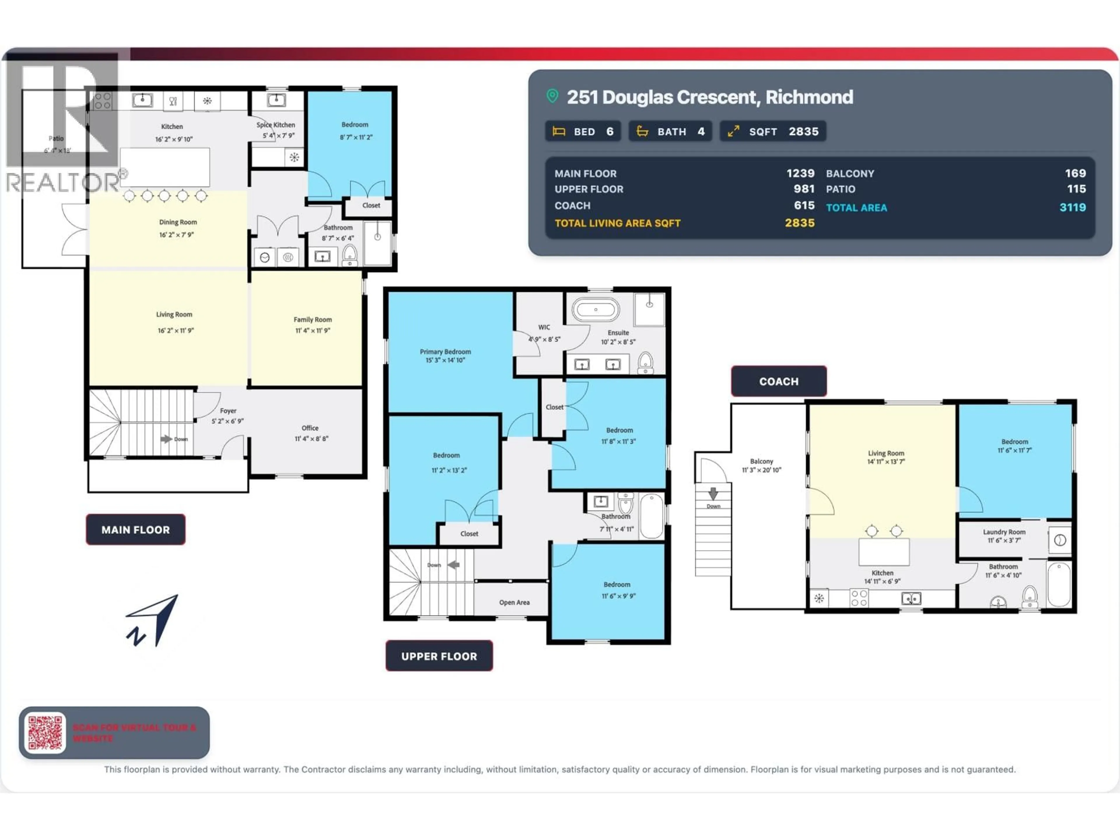Floor plan for 251 DOUGLAS CRESCENT, Richmond British Columbia V7B1E4