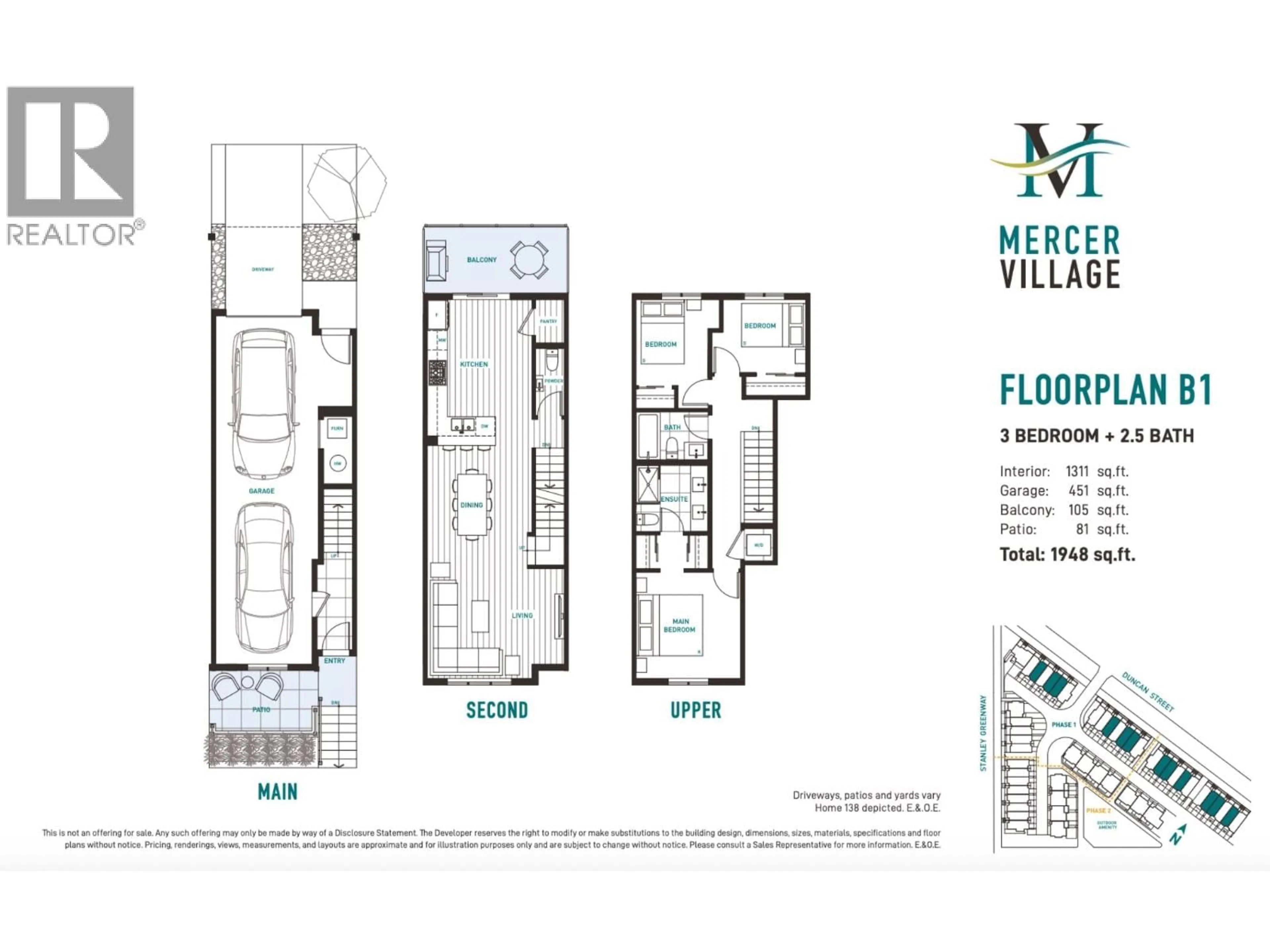 Floor plan for 137 - 388 DUNCAN STREET, New Westminster British Columbia V3M0P9