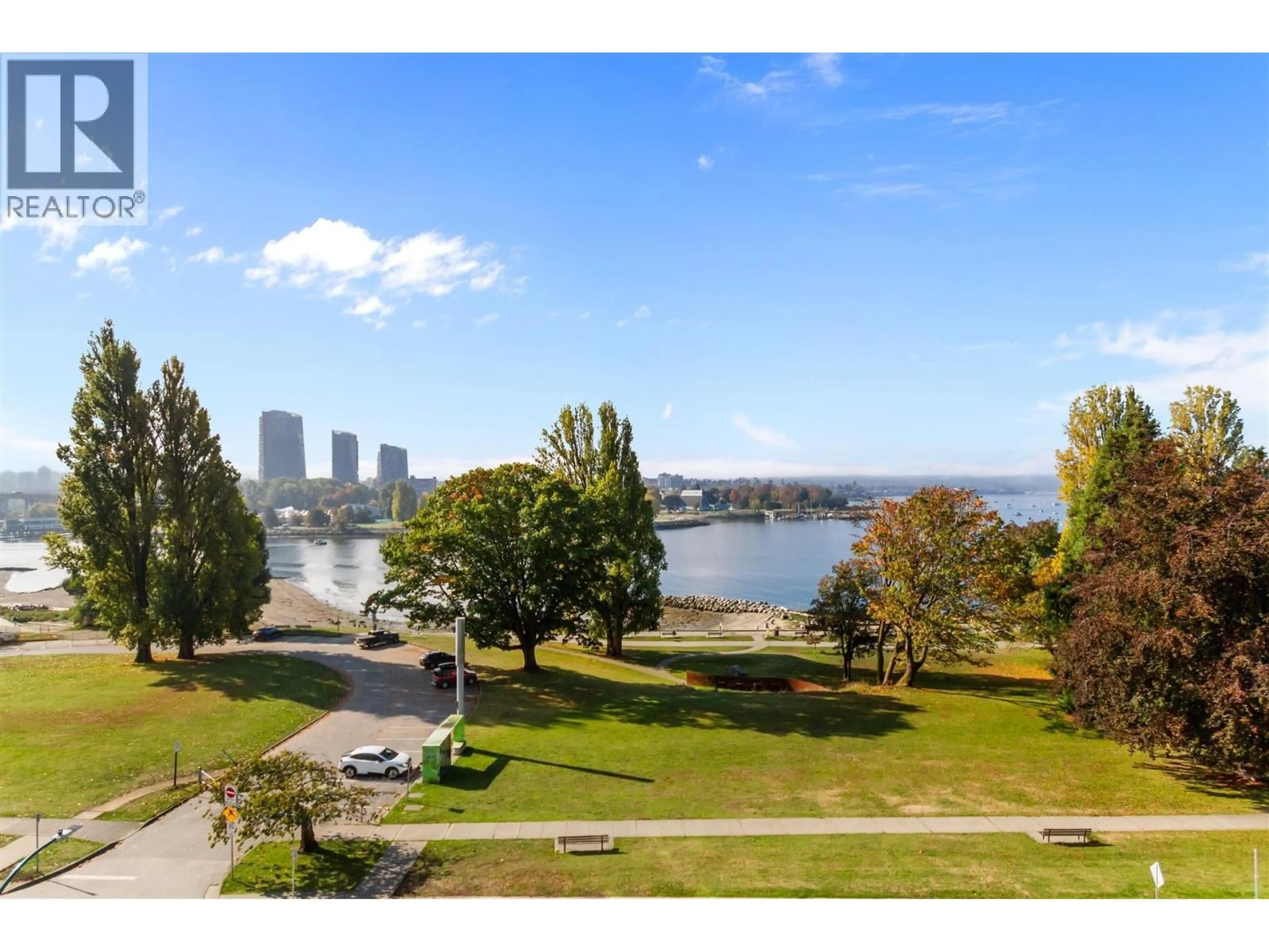A pic from outside/outdoor area/front of a property/back of a property/a pic from drone, water/lake/river/ocean view for PH - 1403 BEACH AVENUE, Vancouver British Columbia V6G1Y3