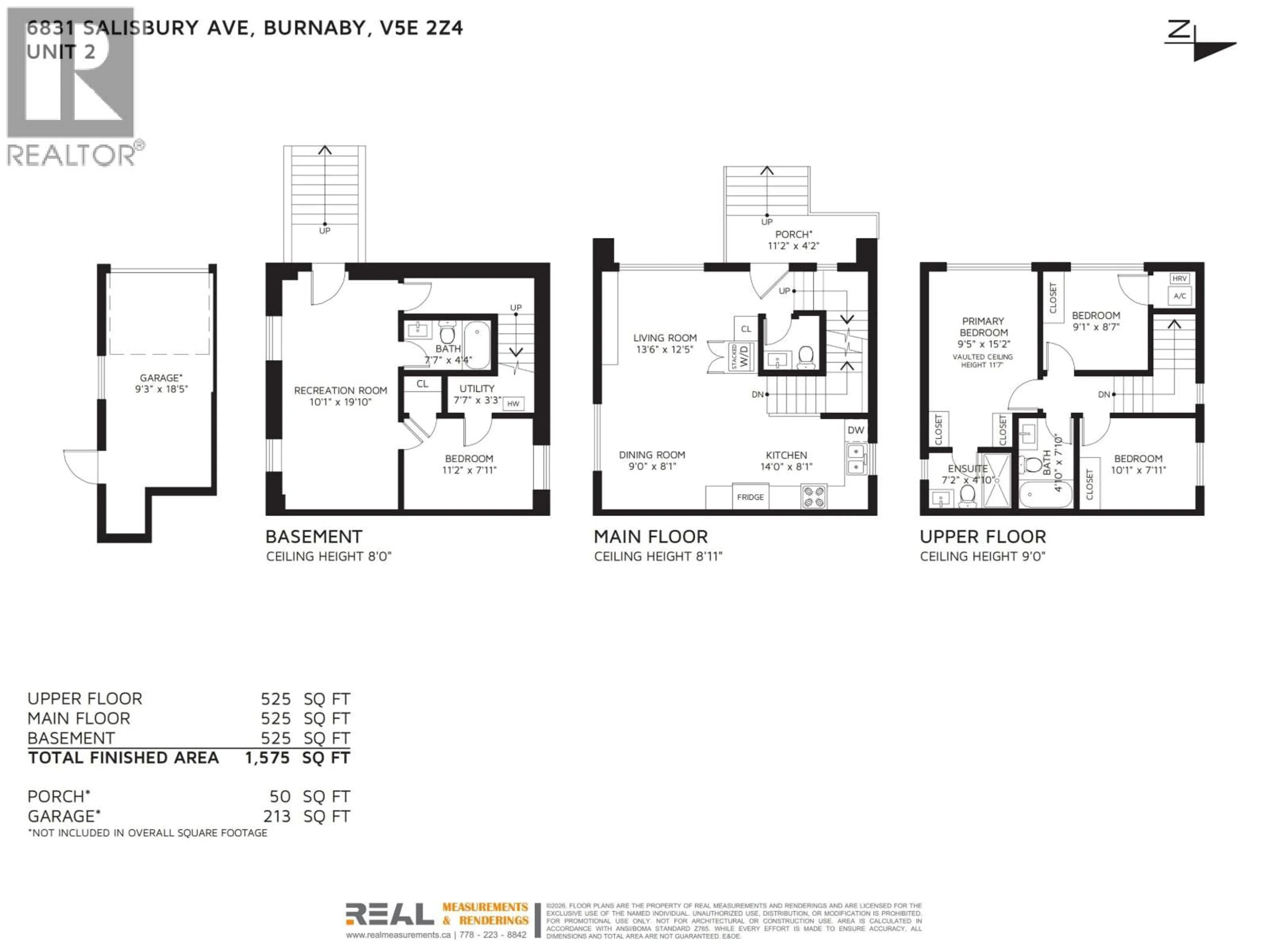 Floor plan for 2 - 6831 SALISBURY AVENUE, Burnaby British Columbia V5E2Z4