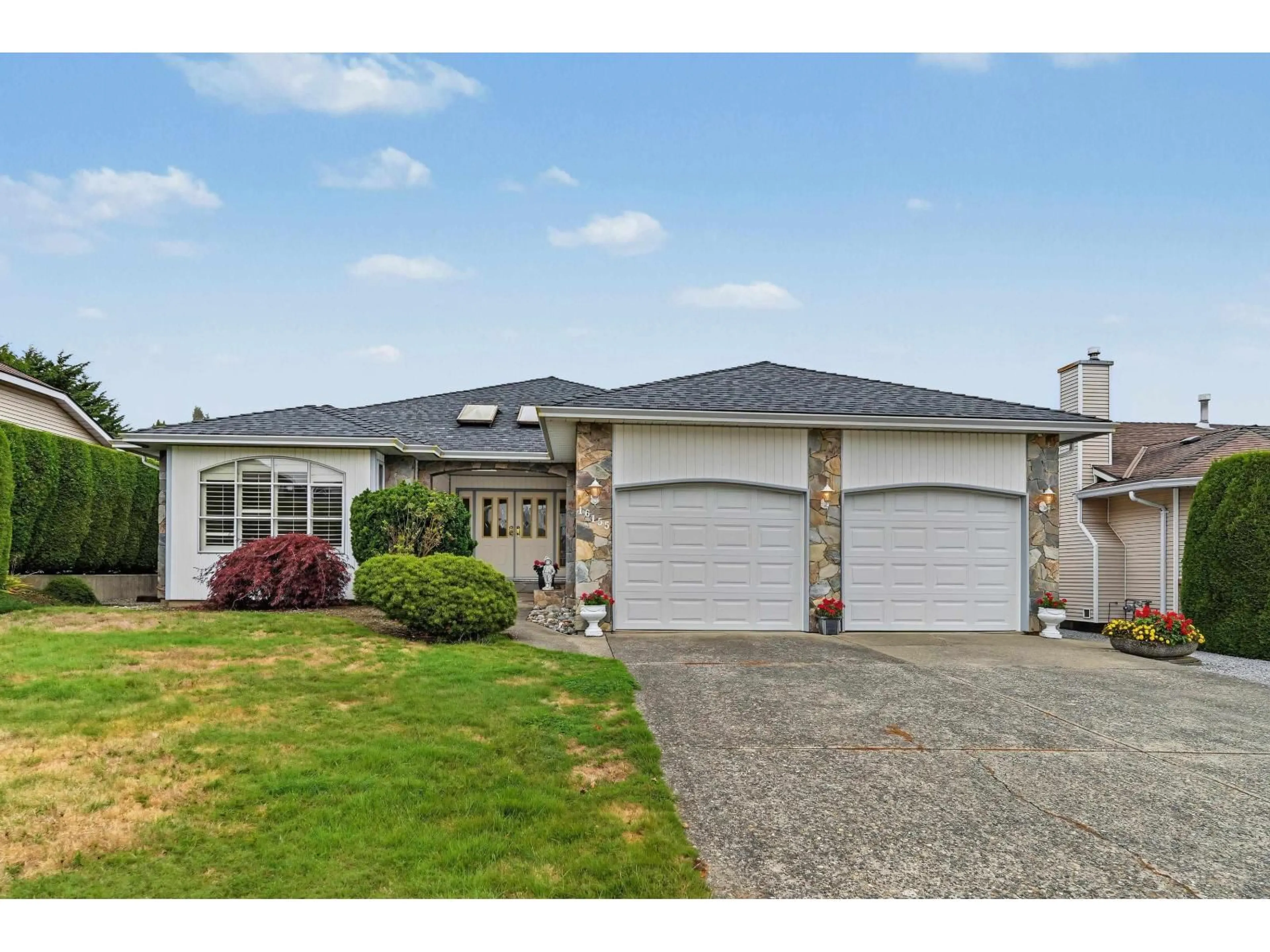 Home with vinyl exterior material, street for 16155 16A AVENUE, Surrey British Columbia V4A9J9
