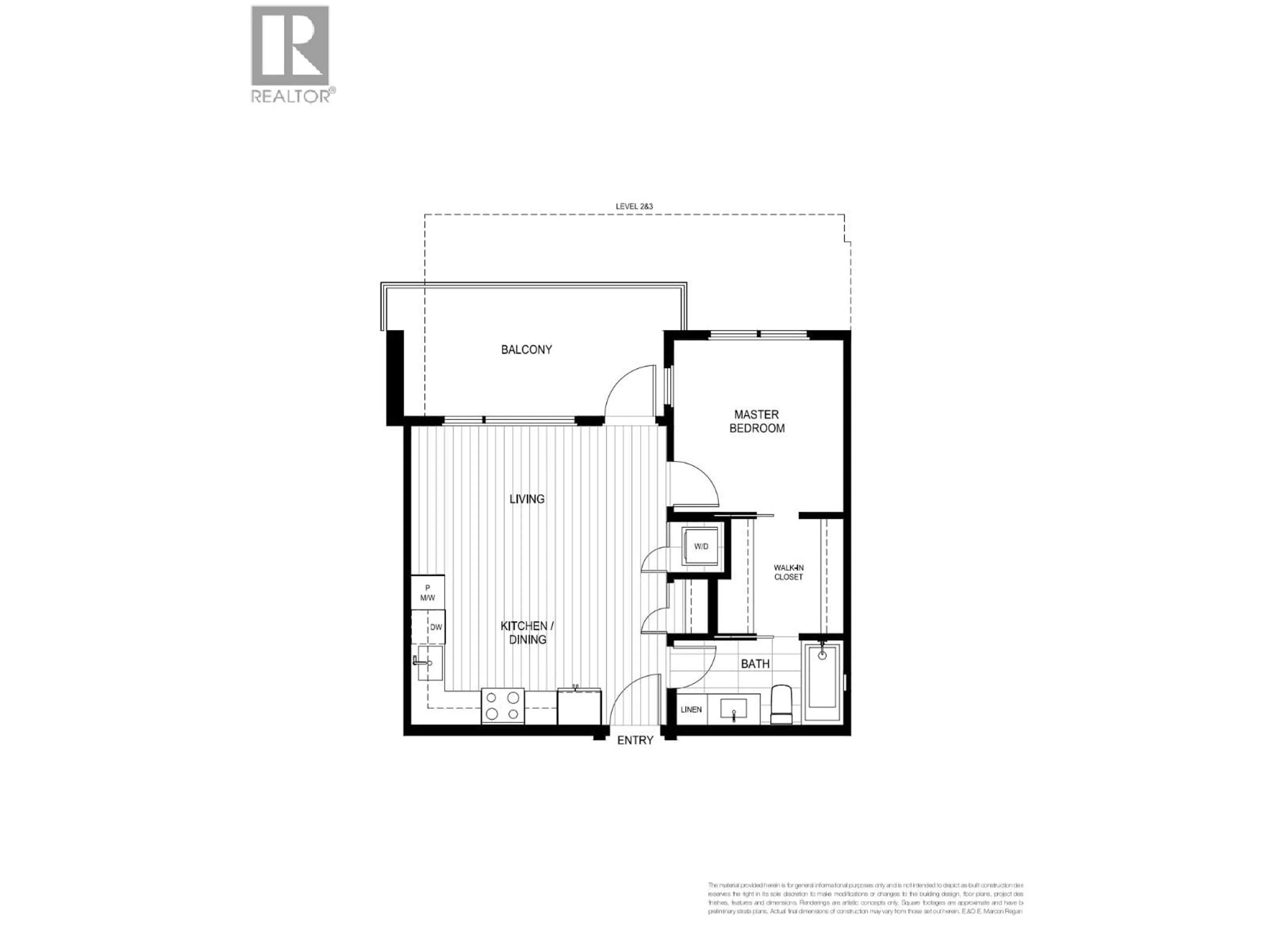 Floor plan for 208 - 603 REGAN AVENUE, Coquitlam British Columbia V3J0K2