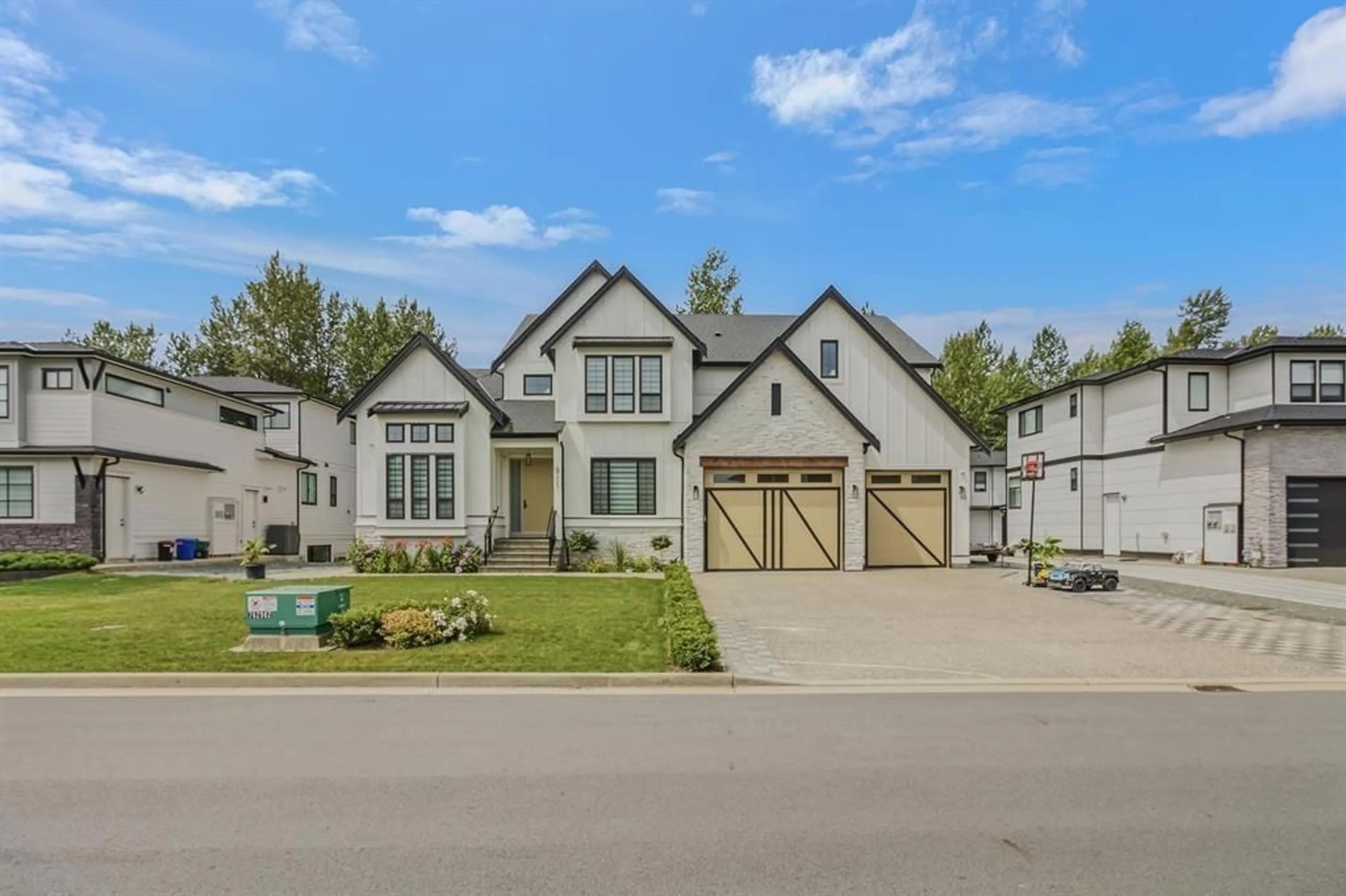 Home with brick exterior material, street for 8701 CLEVEN DRIVE, Mission British Columbia V2V6Y6