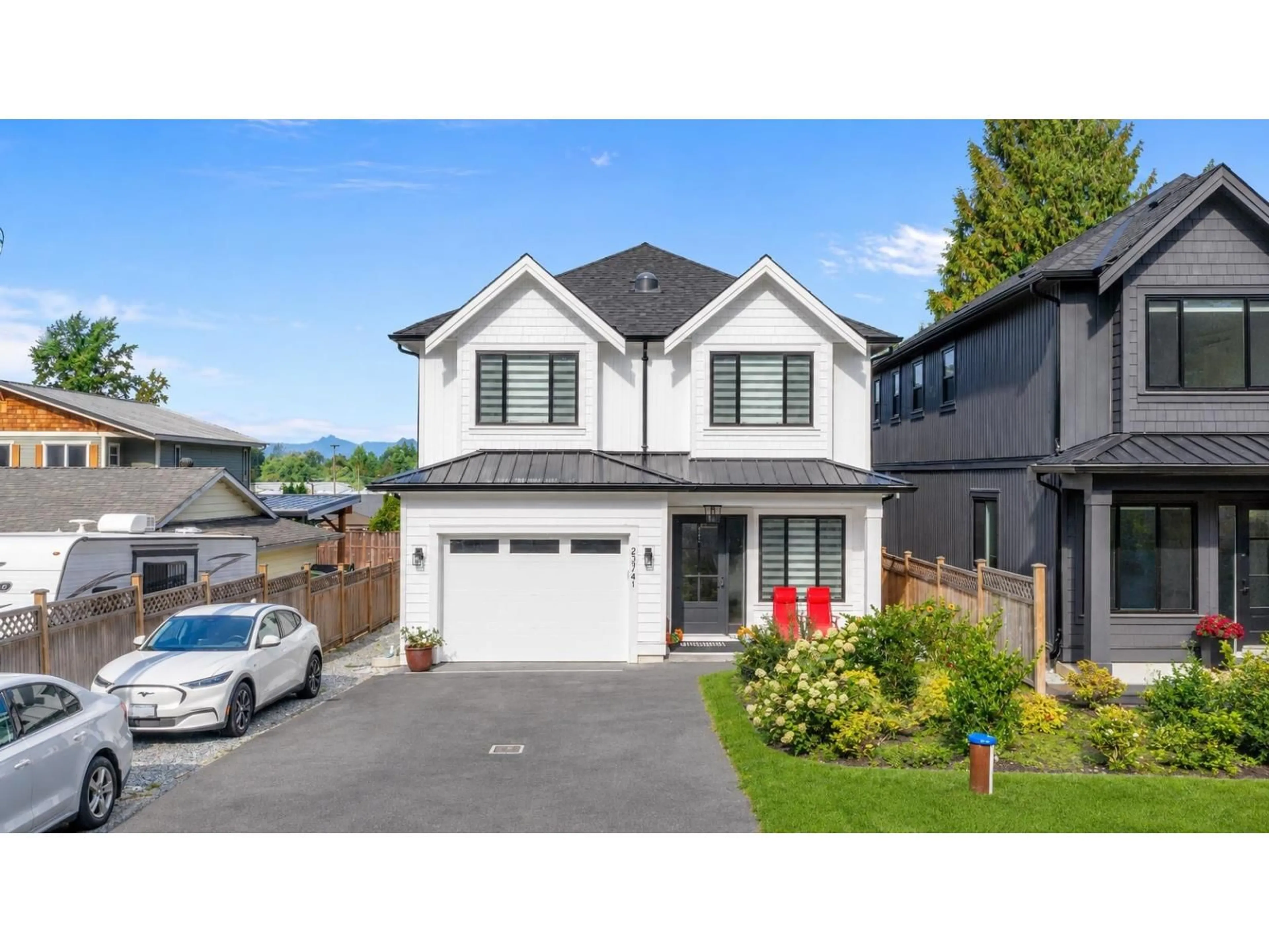 Home with vinyl exterior material, street for 23741 OLD YALE ROAD, Langley British Columbia V2Z2K4