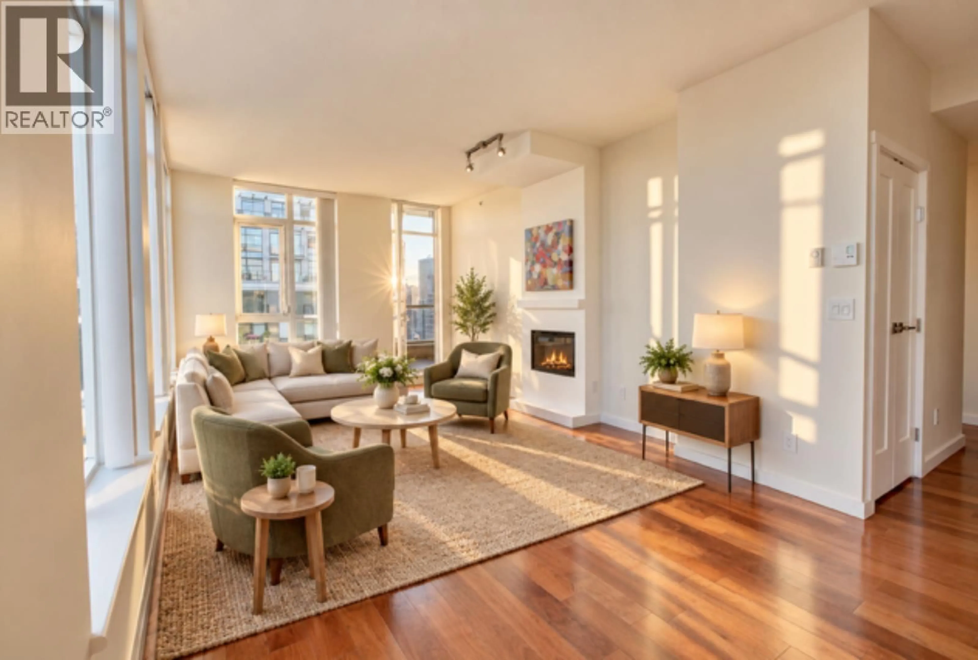 Living room with furniture, unknown for 2403 - 1001 HOMER STREET, Vancouver British Columbia V6B1M9
