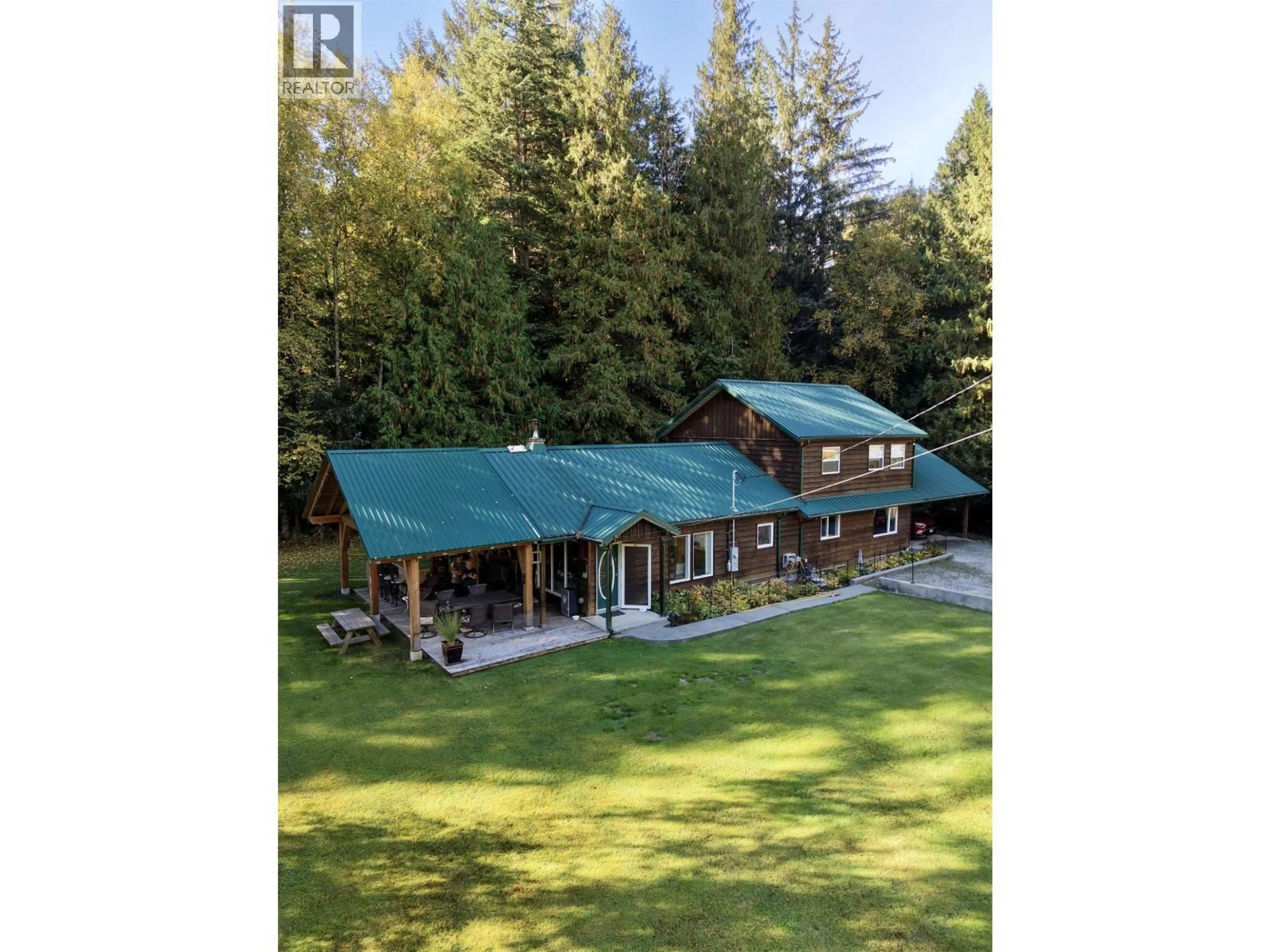 A pic from outside/outdoor area/front of a property/back of a property/a pic from drone, unknown for A&B - 1588 BROTHEN ROAD, Bella Coola British Columbia V0T1H0