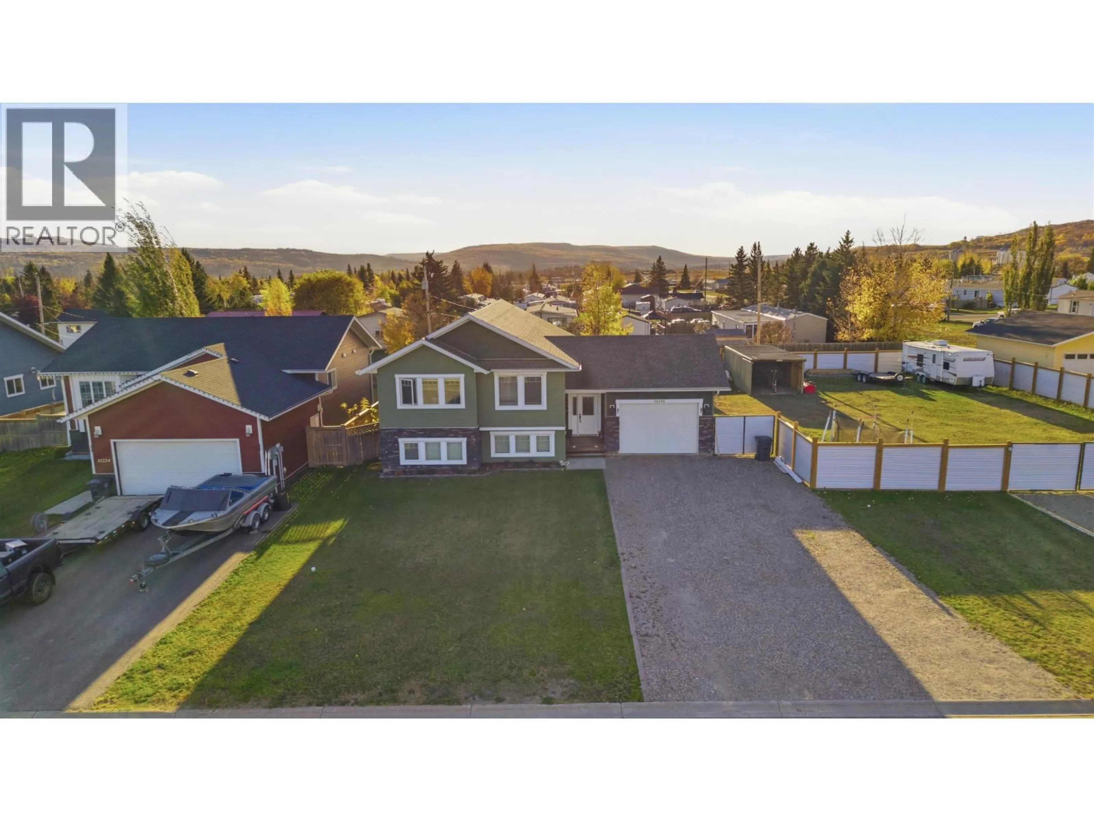 A pic from outside/outdoor area/front of a property/back of a property/a pic from drone, street for 10216 97 STREET, Taylor British Columbia V0C2K0