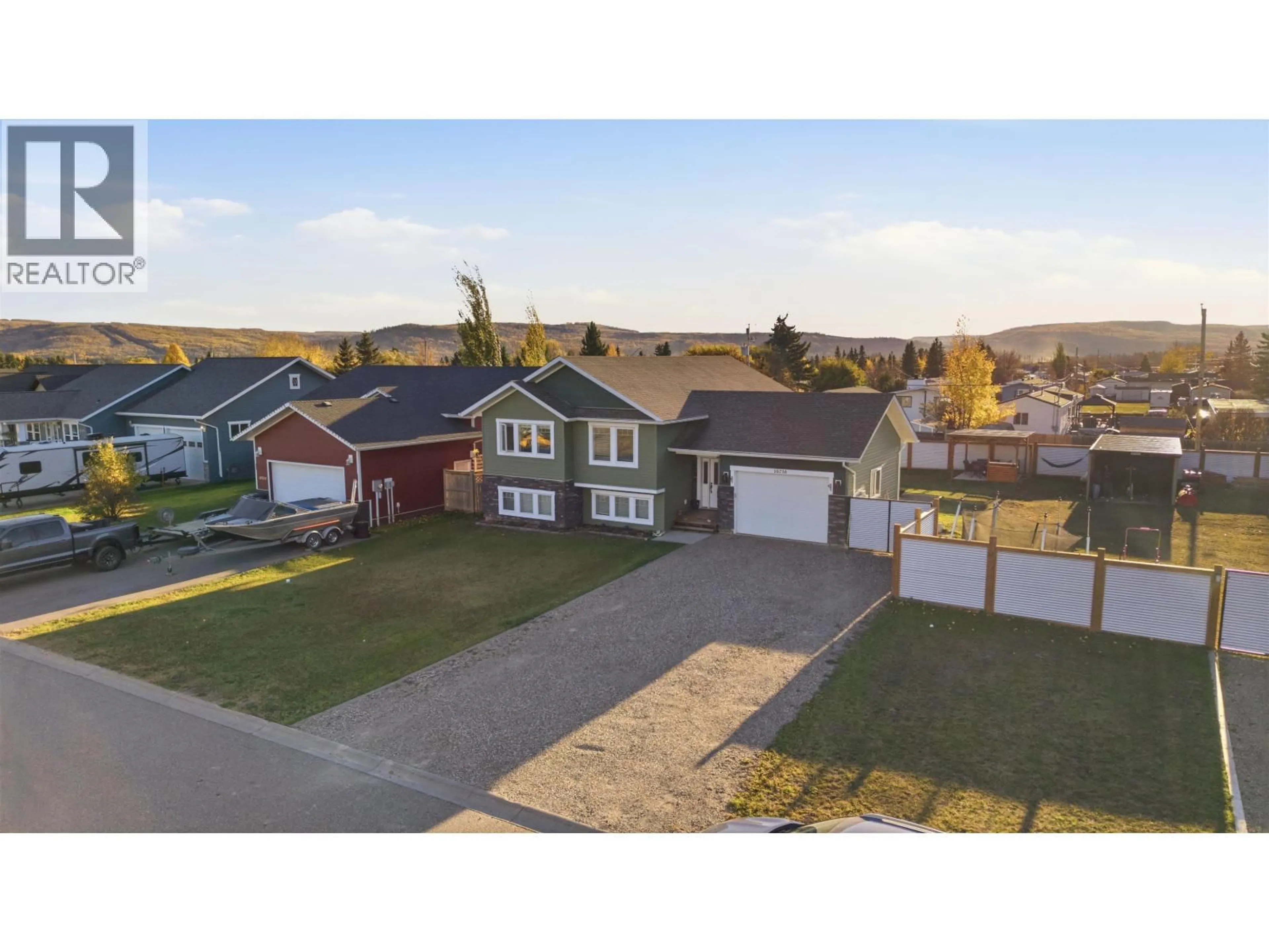 A pic from outside/outdoor area/front of a property/back of a property/a pic from drone, street for 10216 97 STREET, Taylor British Columbia V0C2K0