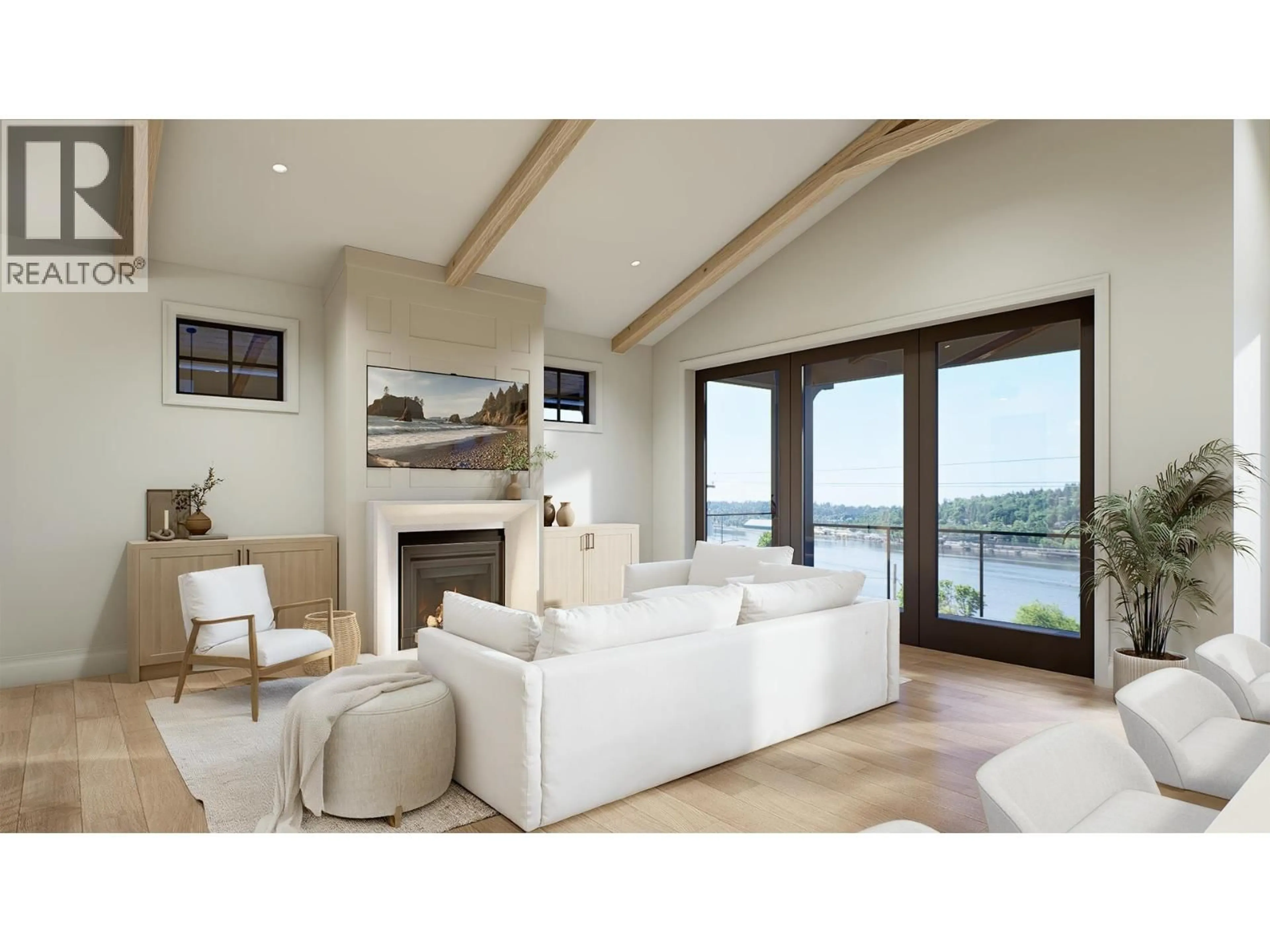 Living room with furniture, wood/laminate floor for 1037 IOCO ROAD, Port Moody British Columbia V3H0P6
