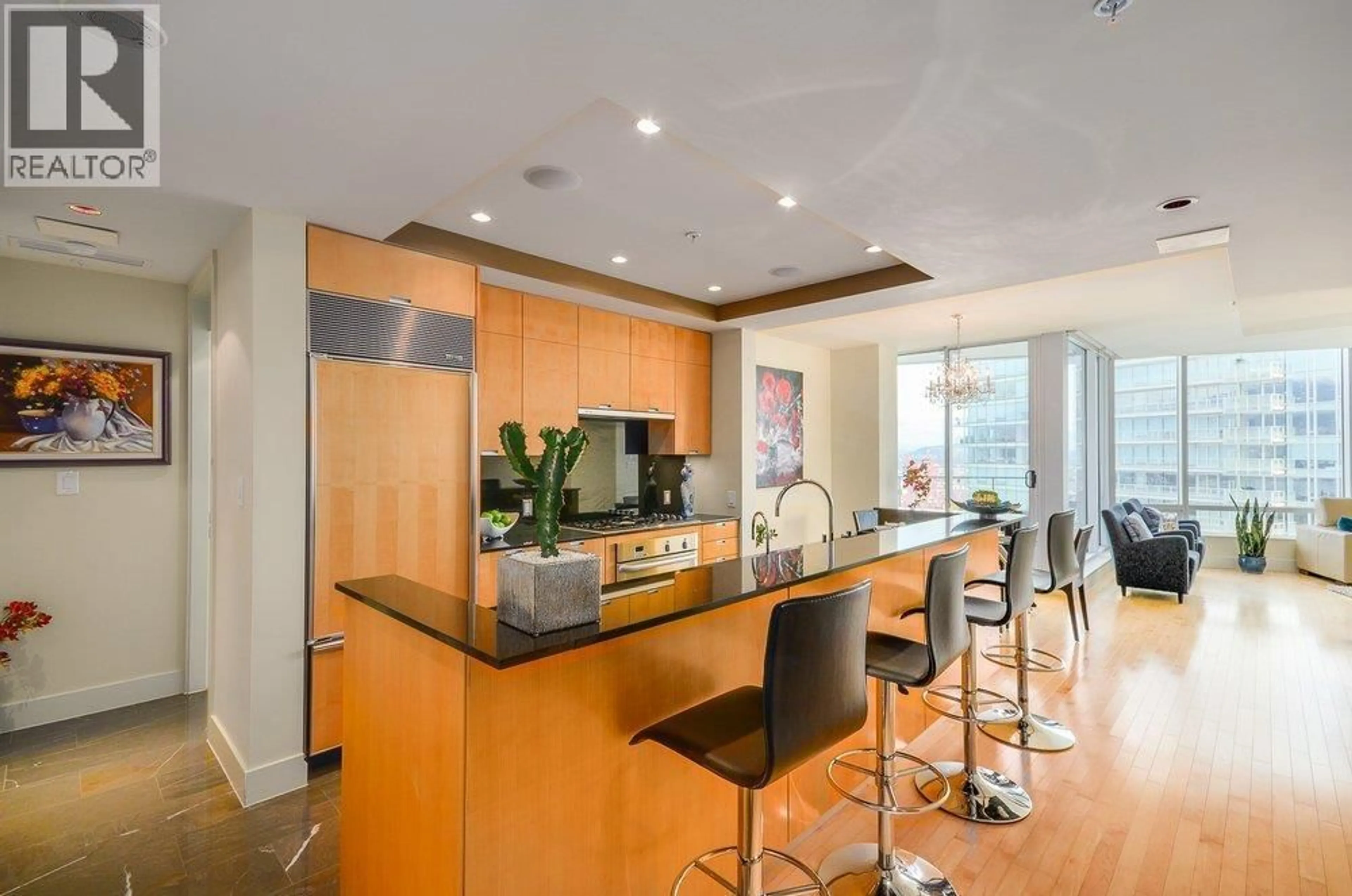 Contemporary kitchen, unknown for 3304 - 1077 CORDOVA STREET, Vancouver British Columbia V6C2C6