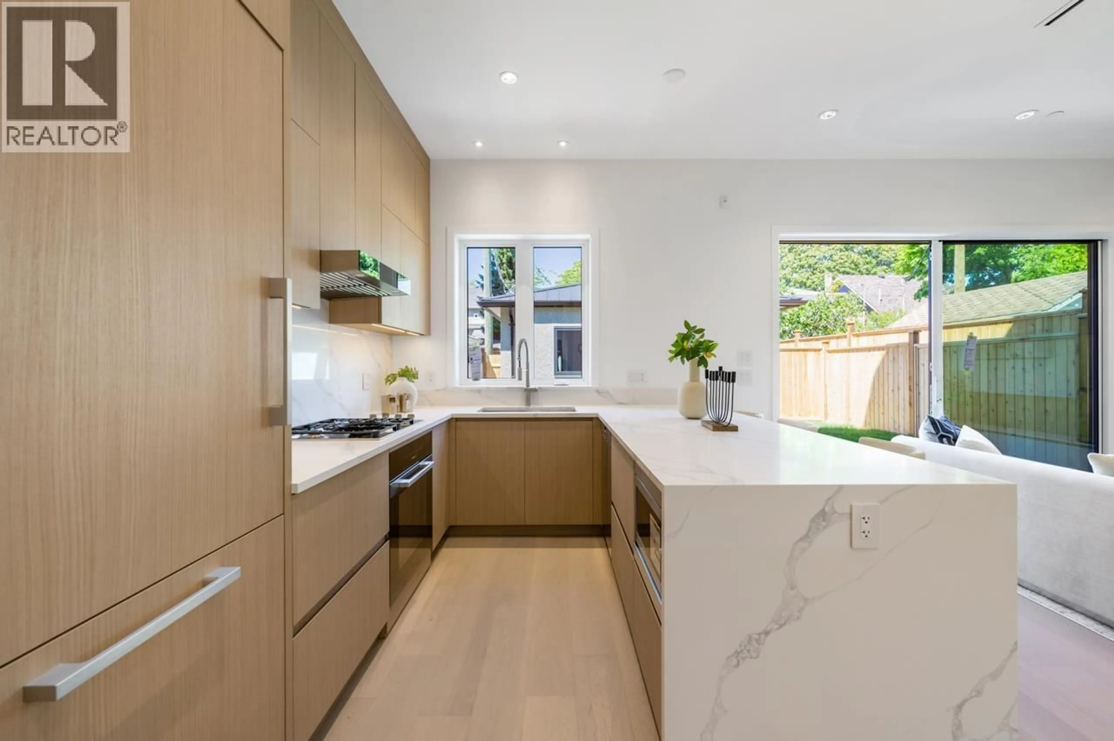 Contemporary kitchen, ceramic/tile floor for 2 - 3771 KING EDWARD AVENUE, Vancouver British Columbia V6S1M8