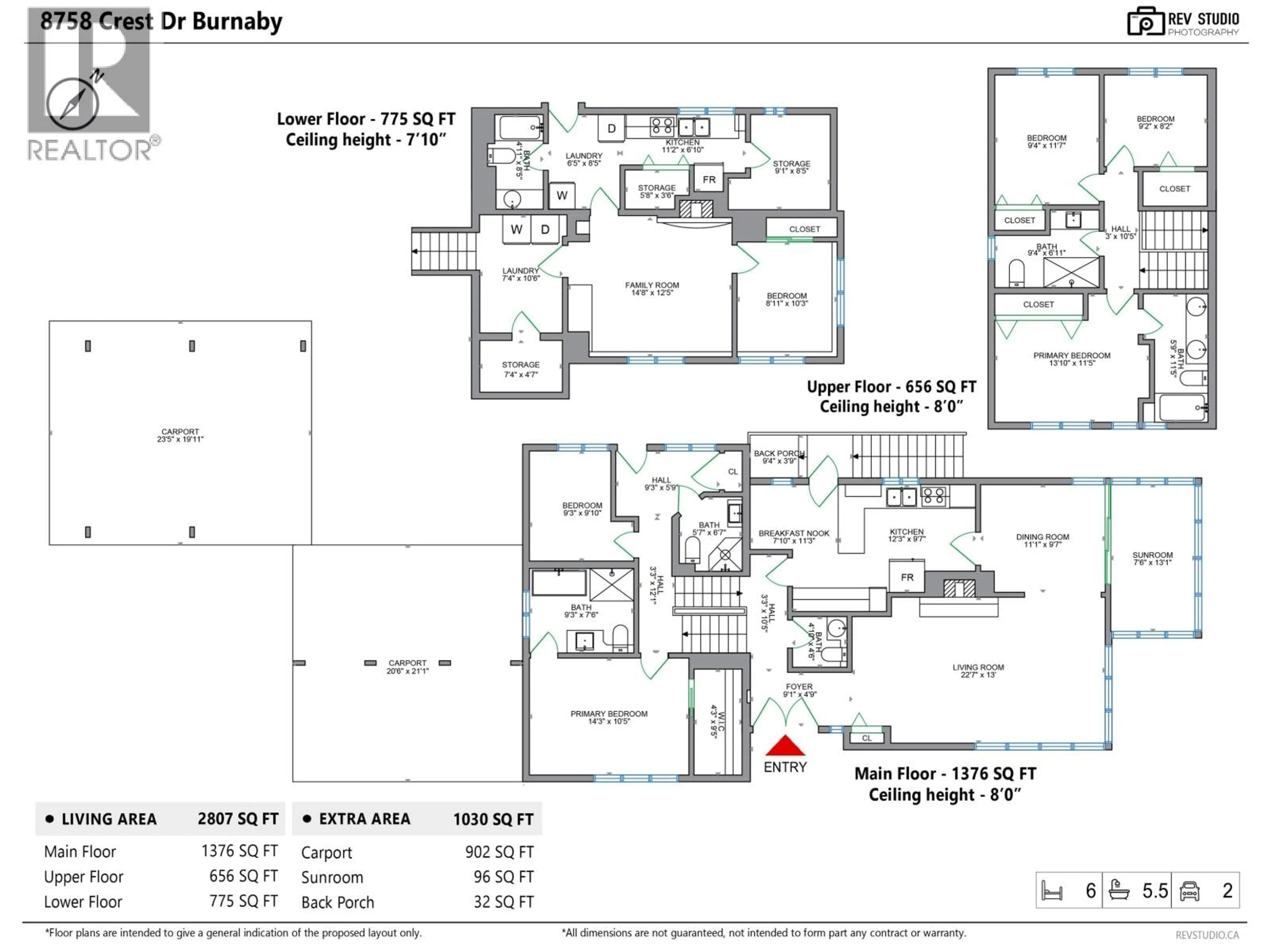 Floor plan for 8758 CREST DRIVE, Burnaby British Columbia V3N4A2