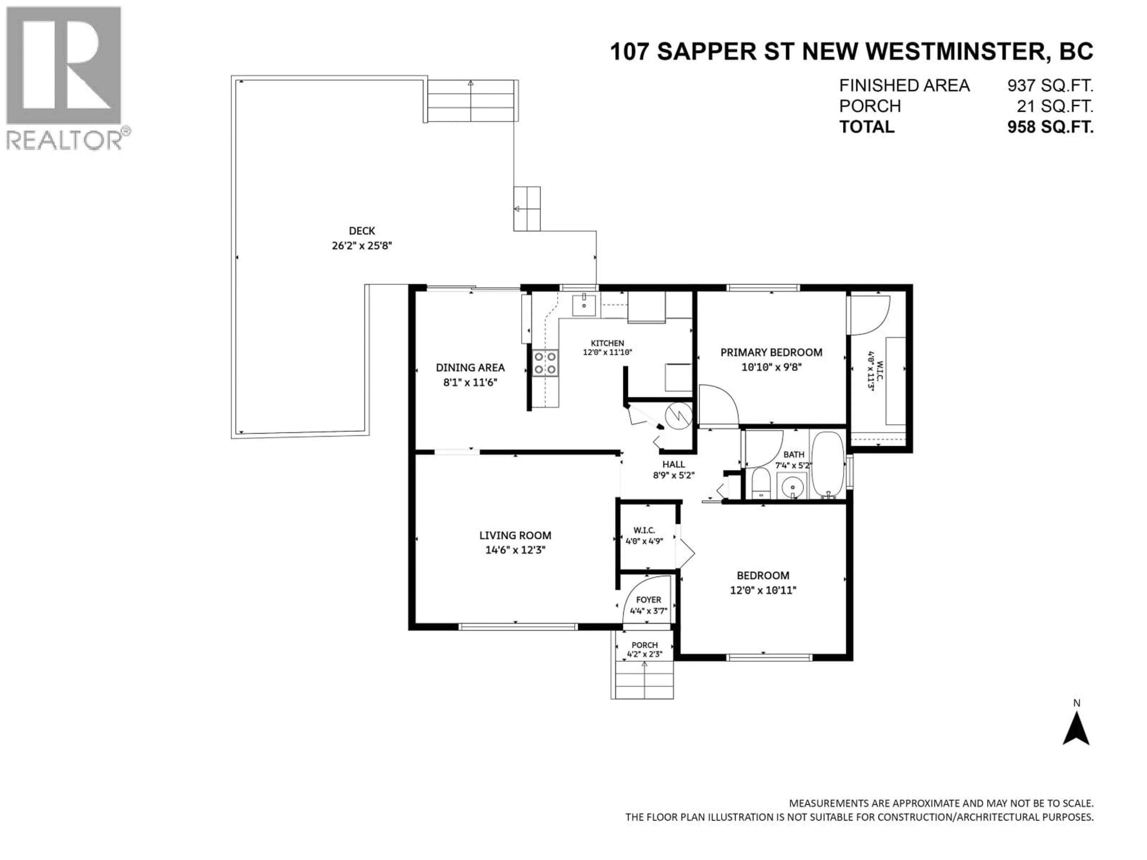 Floor plan for 107 SAPPER STREET, New Westminster British Columbia V3L3Y6