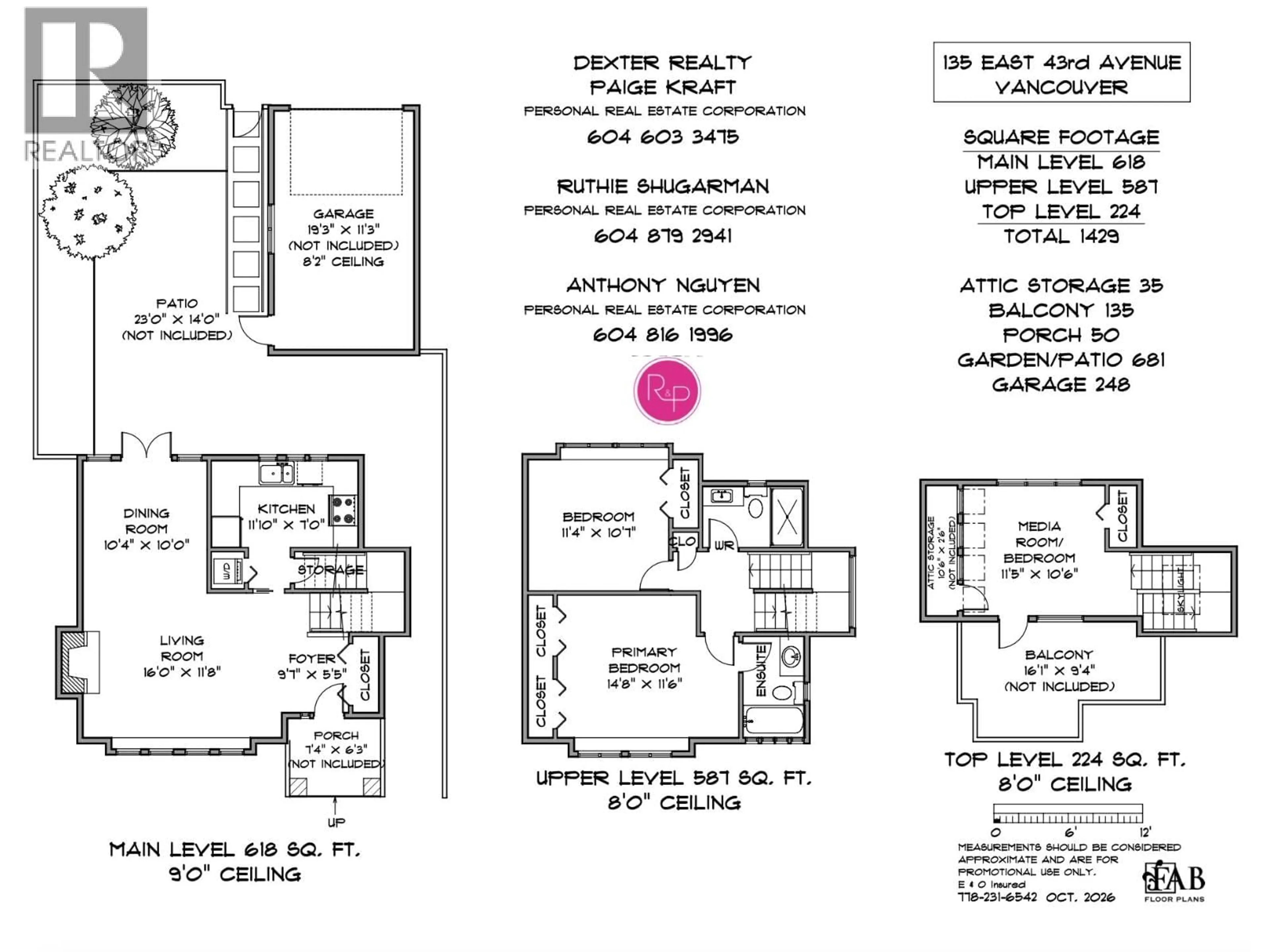 Floor plan for 135 43RD AVENUE, Vancouver British Columbia V5W1T1