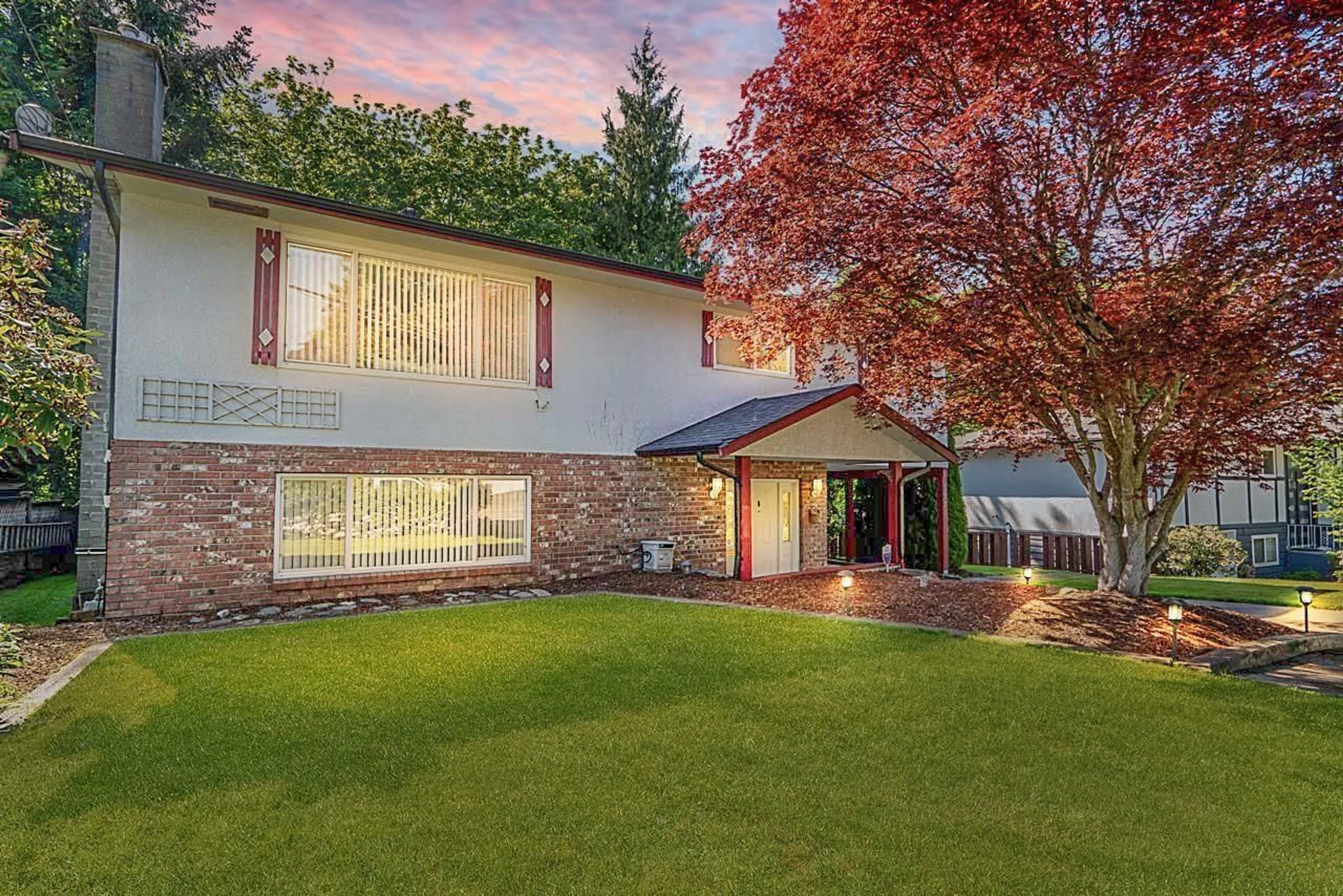 Home with brick exterior material, mountain view for 8771 SHEPHERD WAY, Delta British Columbia V4C4J9