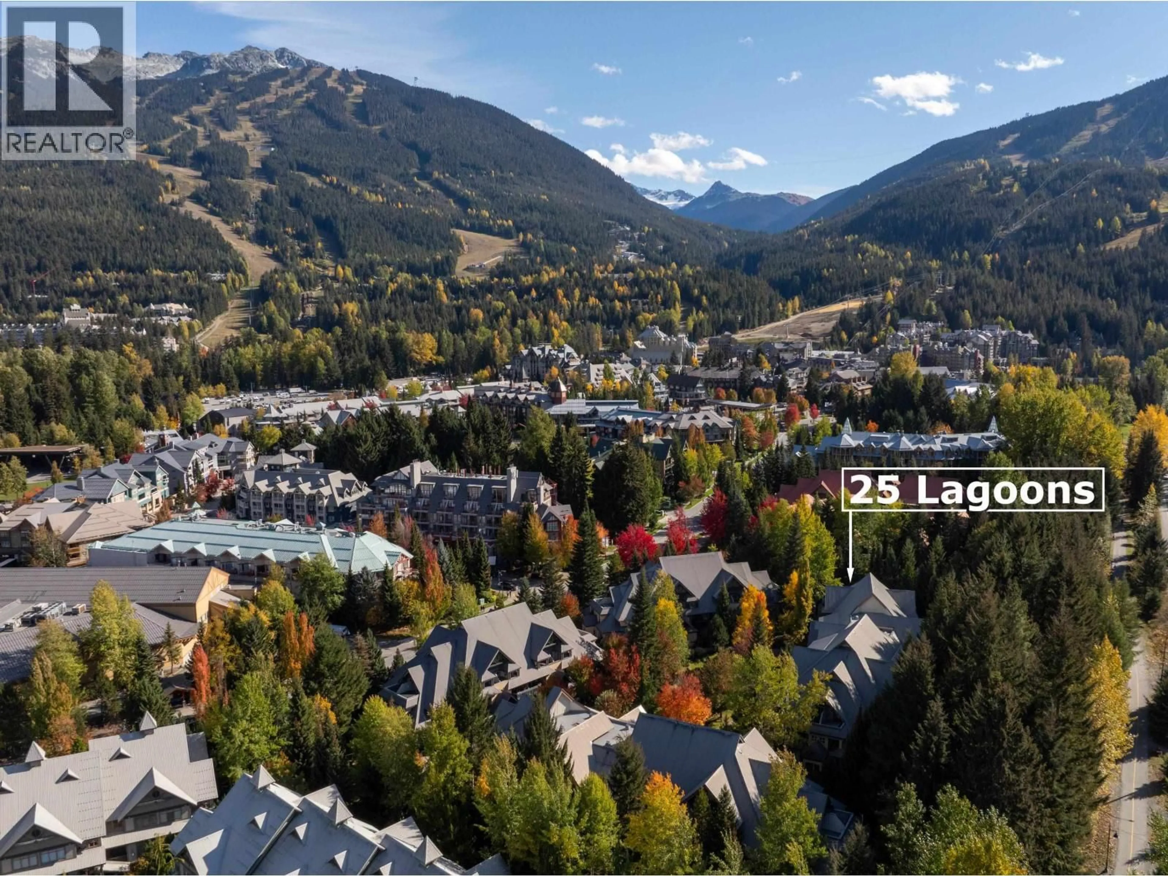 A pic from outside/outdoor area/front of a property/back of a property/a pic from drone, mountain view for 25 - 4335 NORTHLANDS BOULEVARD, Whistler British Columbia V0N1B4