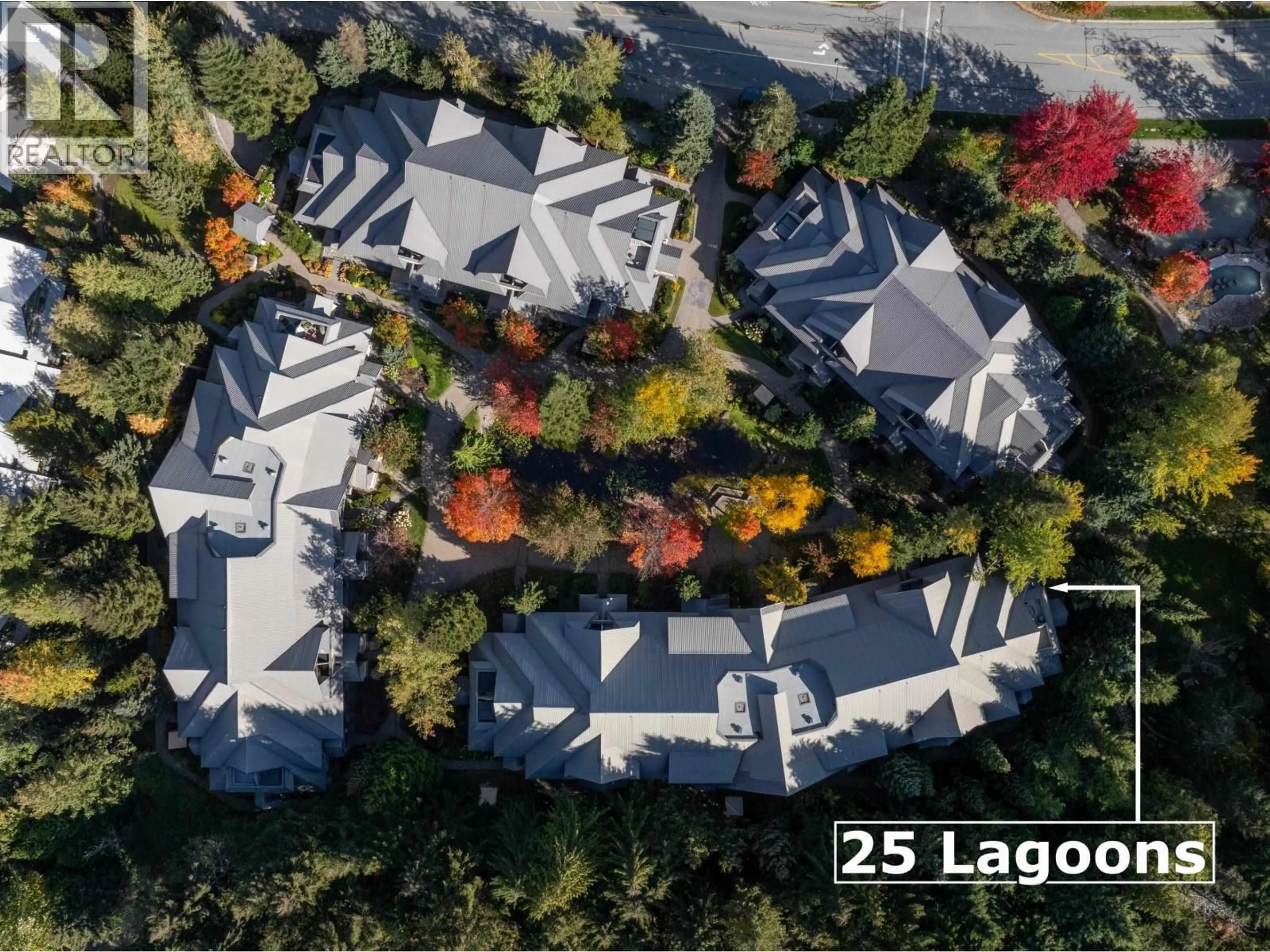 A pic from outside/outdoor area/front of a property/back of a property/a pic from drone, street for 25 - 4335 NORTHLANDS BOULEVARD, Whistler British Columbia V0N1B4