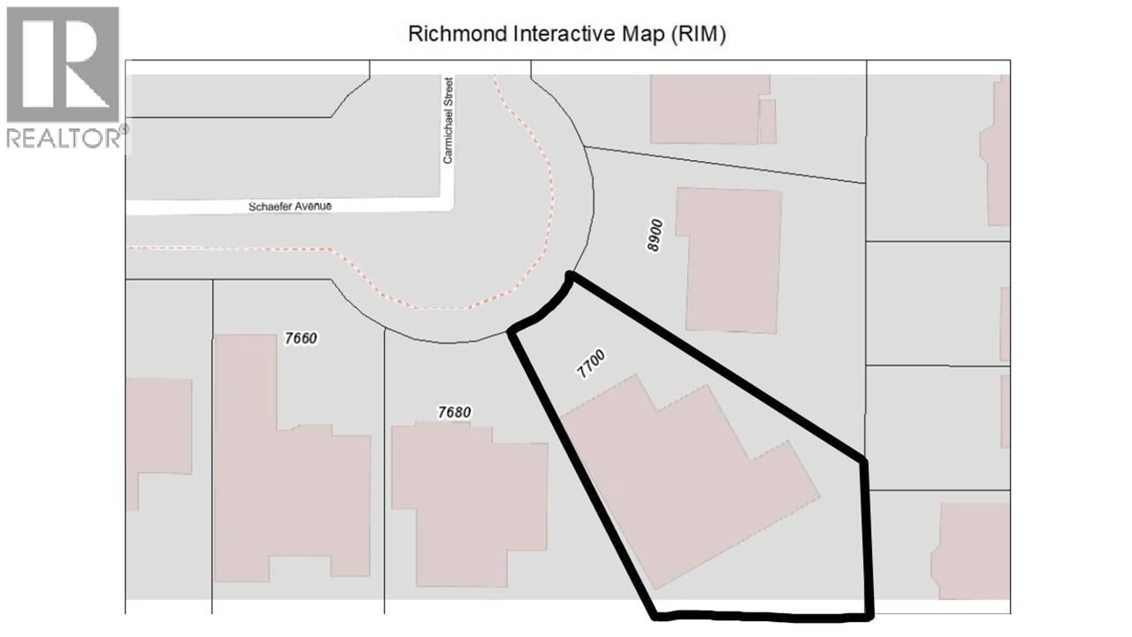 Picture of a map for 7700 SCHAEFER AVENUE, Richmond British Columbia V6Y2W8