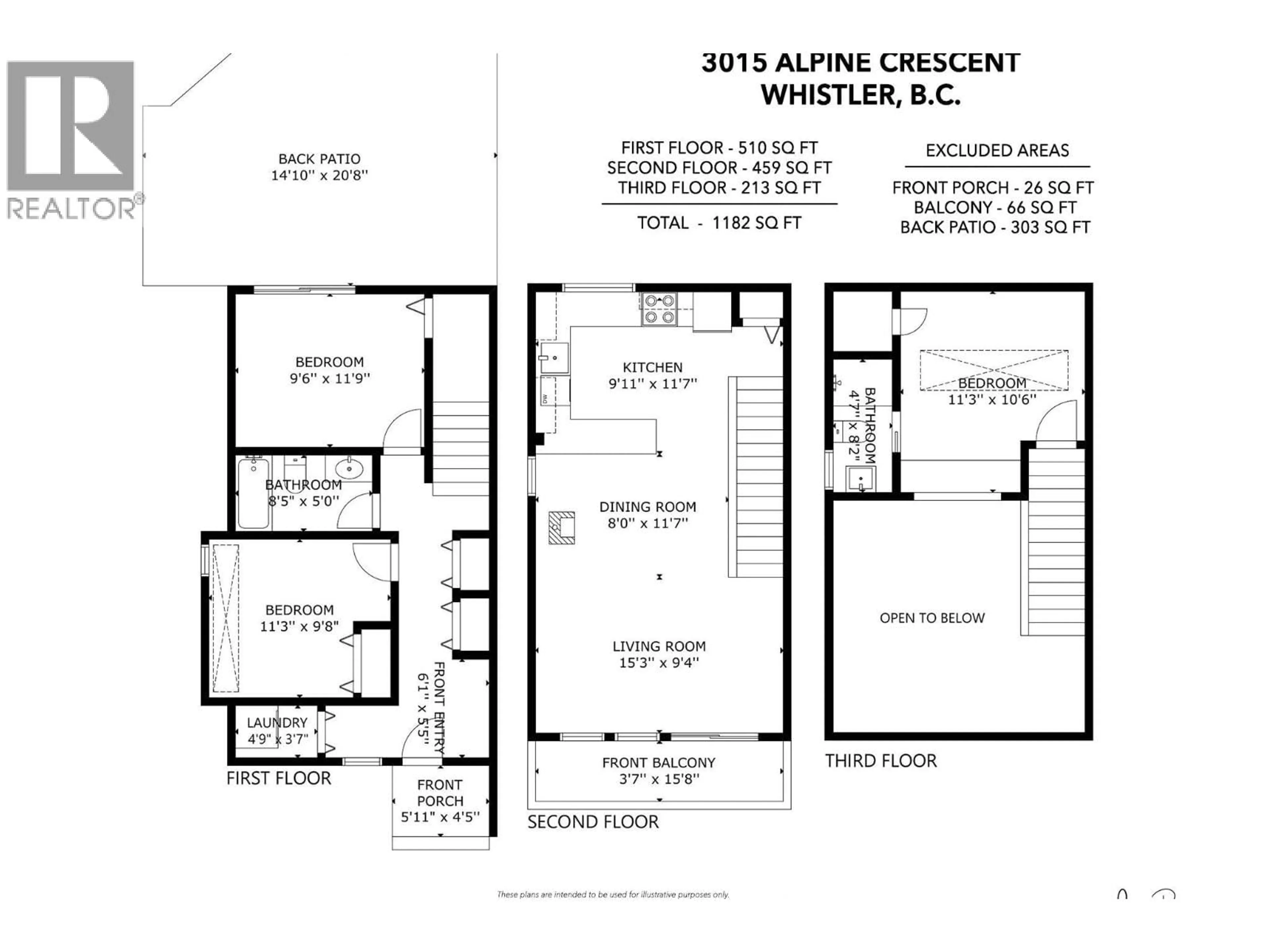 Floor plan for 3015 ALPINE CRESCENT, Whistler British Columbia V8E0B8