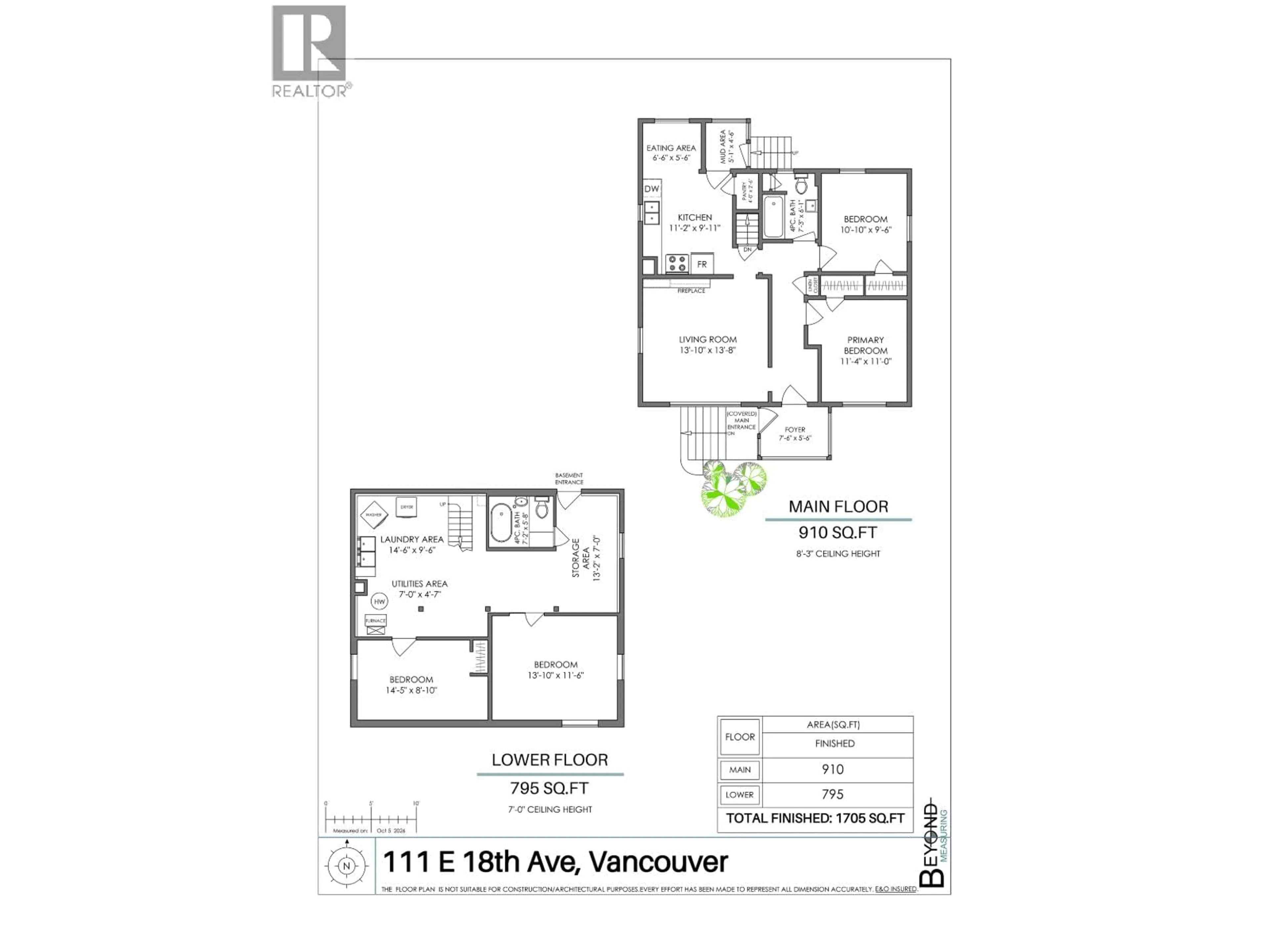 Floor plan for 111 18TH AVENUE, Vancouver British Columbia V5E1E4