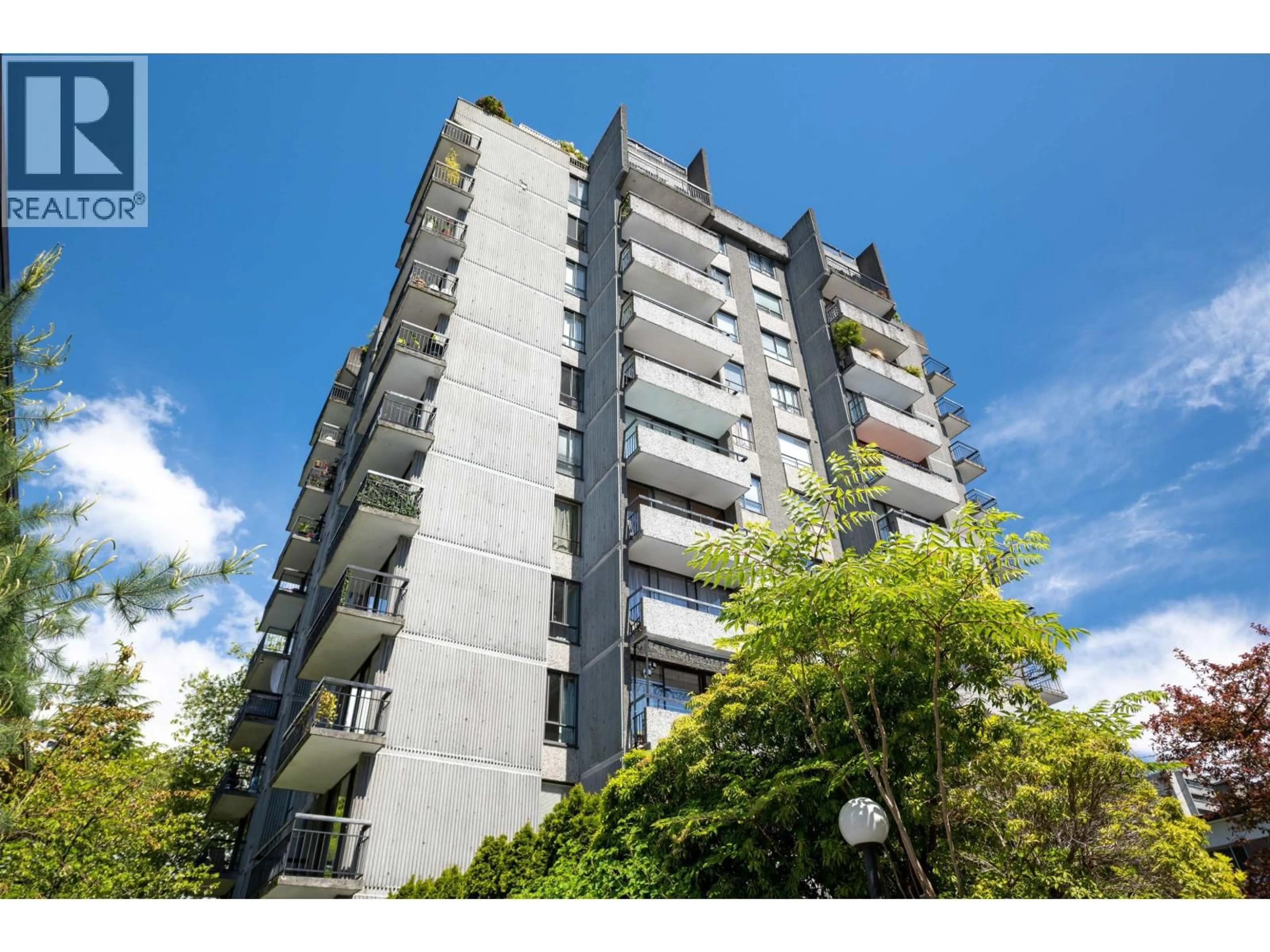 A pic from outside/outdoor area/front of a property/back of a property/a pic from drone, building for 1106 - 1720 BARCLAY STREET, Vancouver British Columbia V6G1K4