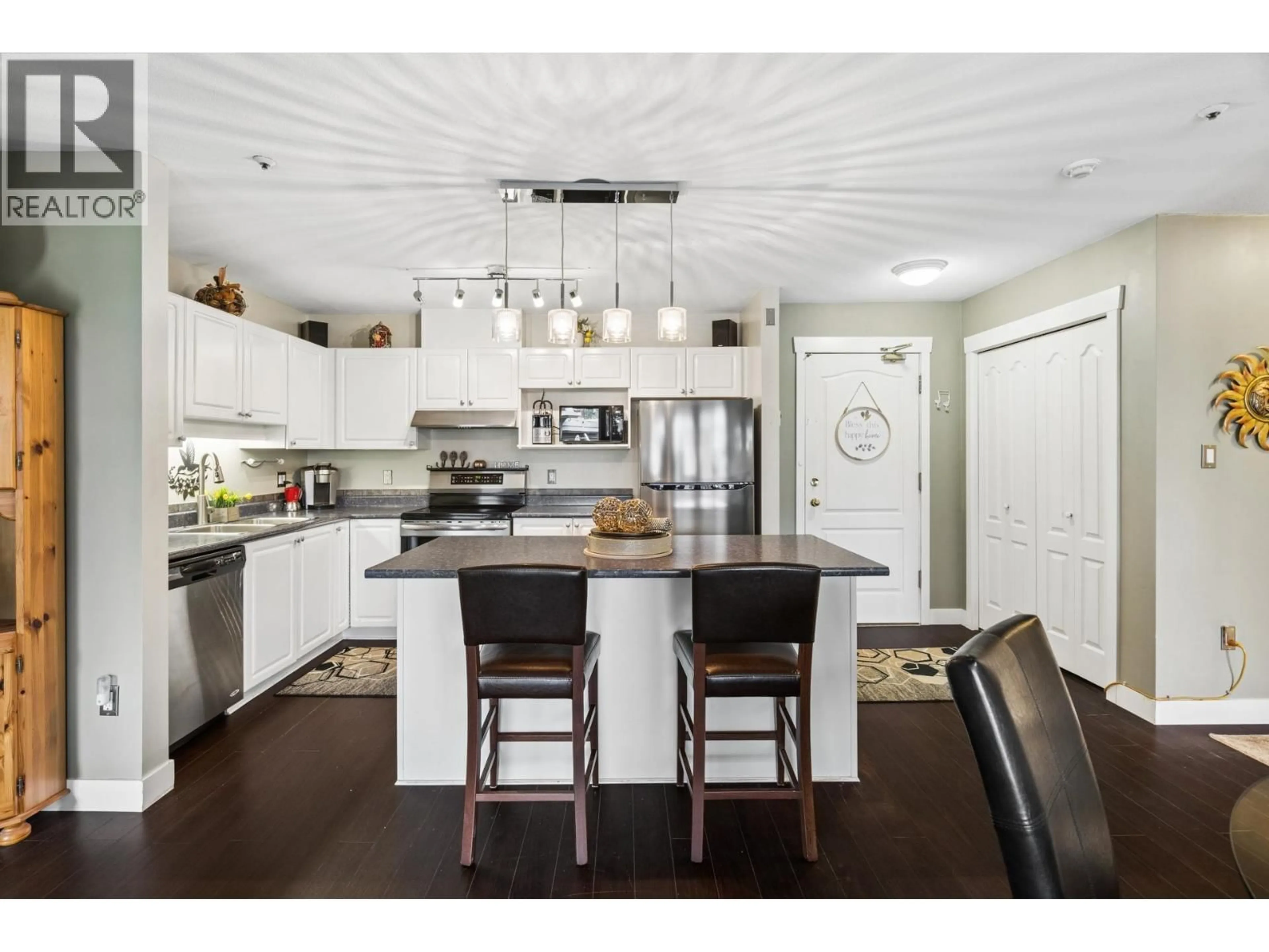 Open concept kitchen, wood/laminate floor for 414 - 2968 BURLINGTON DRIVE, Coquitlam British Columbia V3B7N4