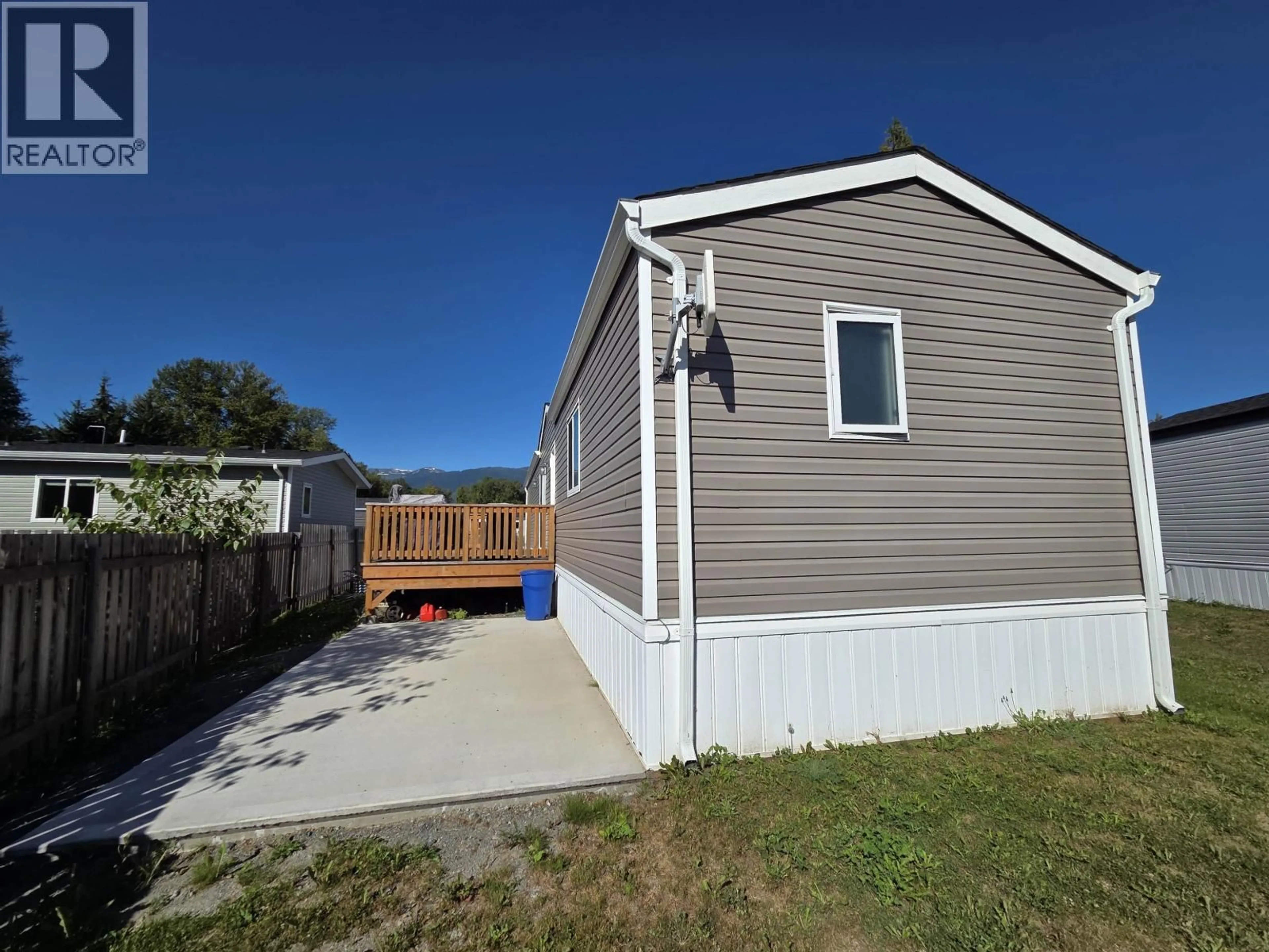 A pic from outside/outdoor area/front of a property/back of a property/a pic from drone, street for 121 - 5204 ACKROYD STREET, Terrace British Columbia V8G1E6
