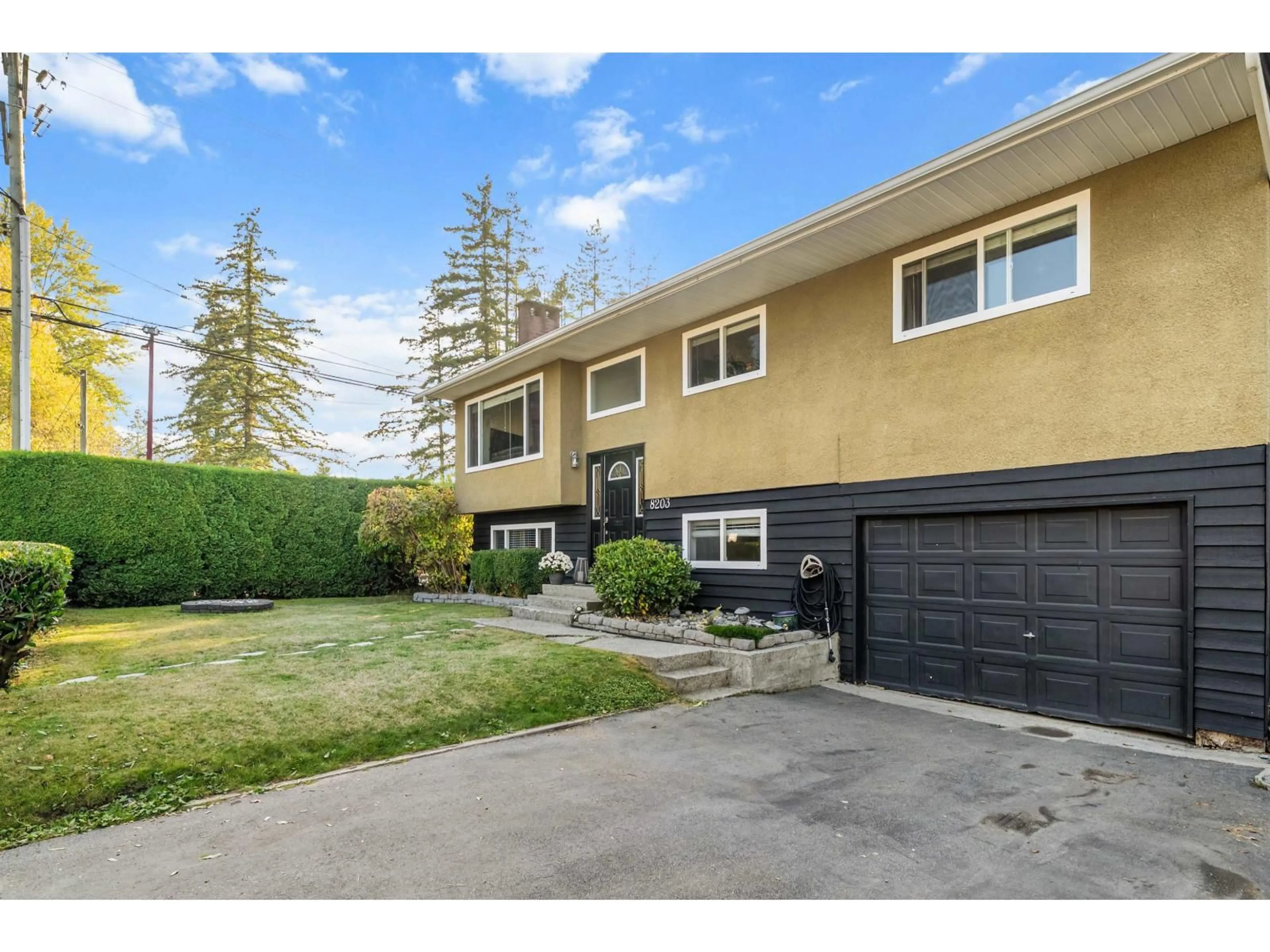 A pic from outside/outdoor area/front of a property/back of a property/a pic from drone, street for 8203 109B STREET, Delta British Columbia V4C4G9