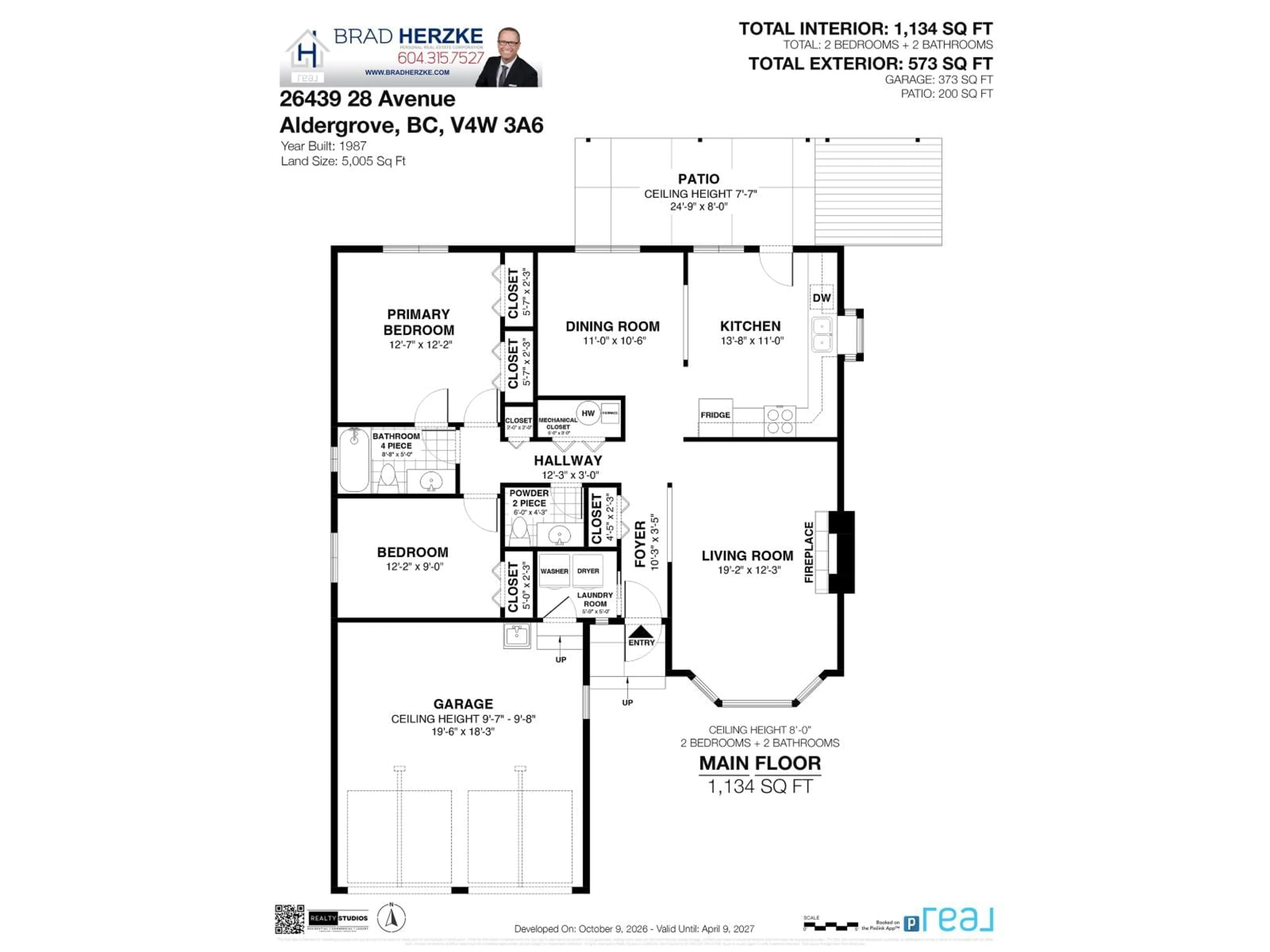 Floor plan for 26439 28 AVENUE, Langley British Columbia V4W3A6