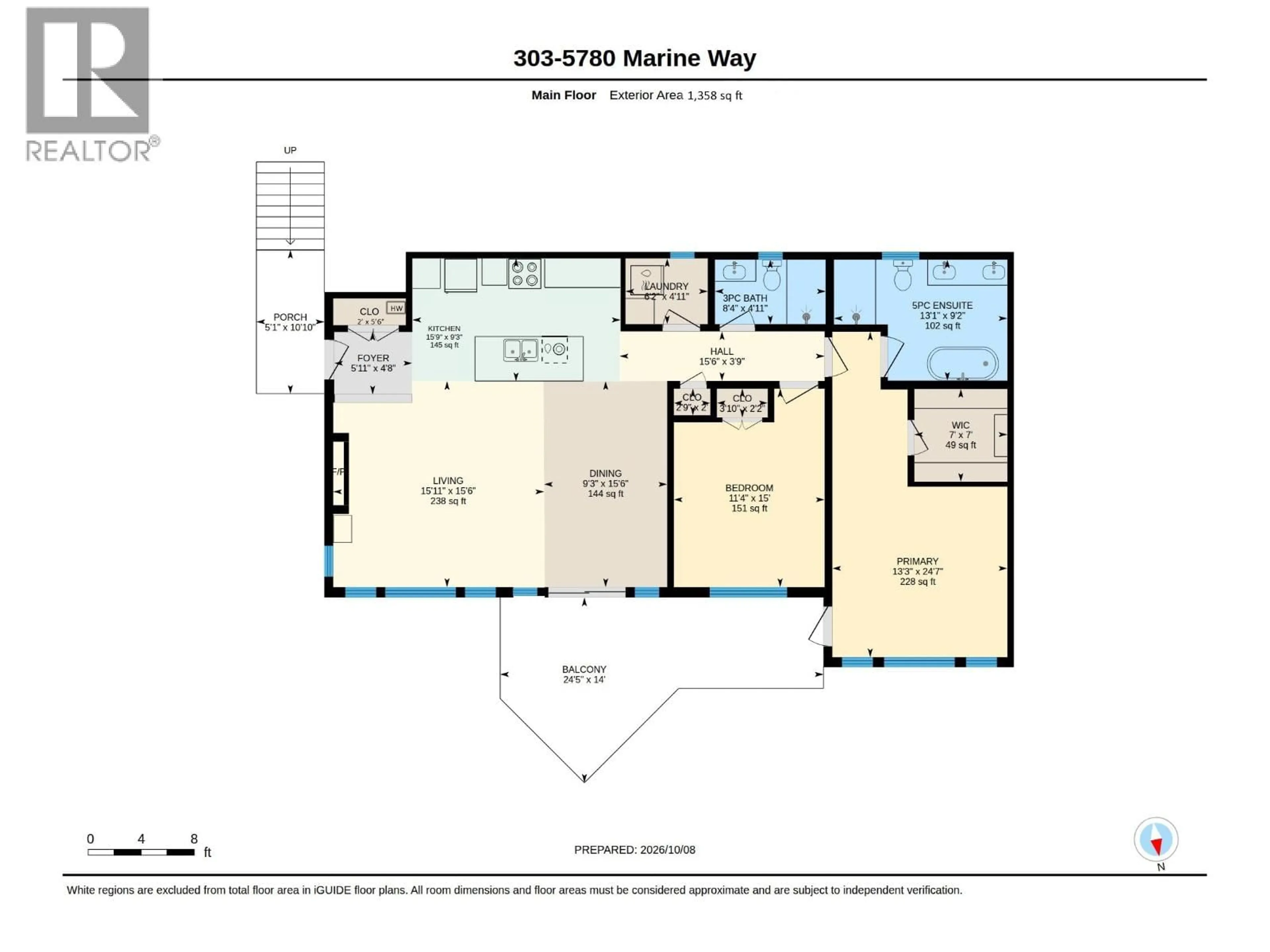 Floor plan for 303 - 5780 MARINE WAY, Sechelt British Columbia V7Z0L8