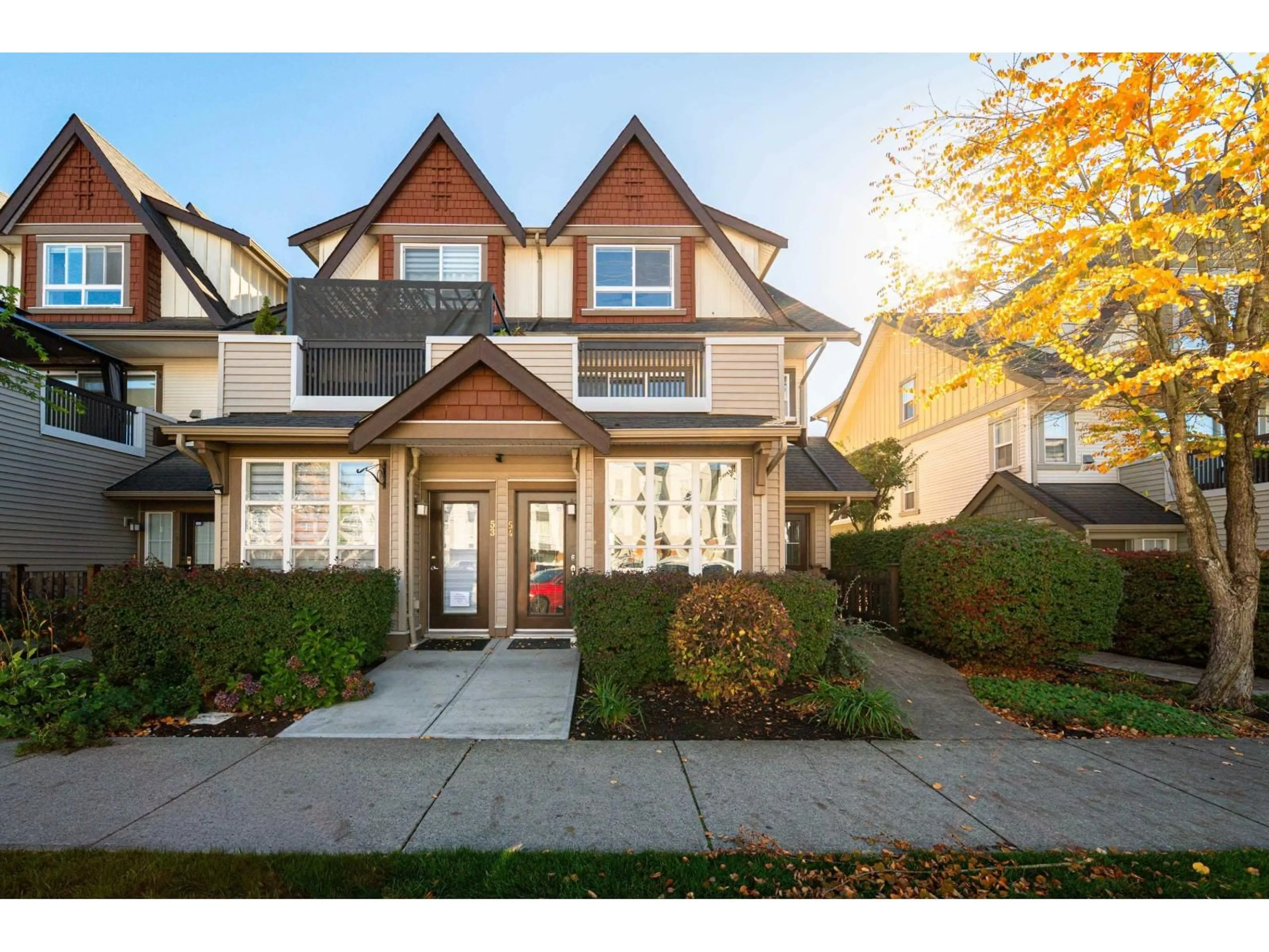 Home with brick exterior material, street for 54 - 7155 189 STREET, Surrey British Columbia V4N5S8