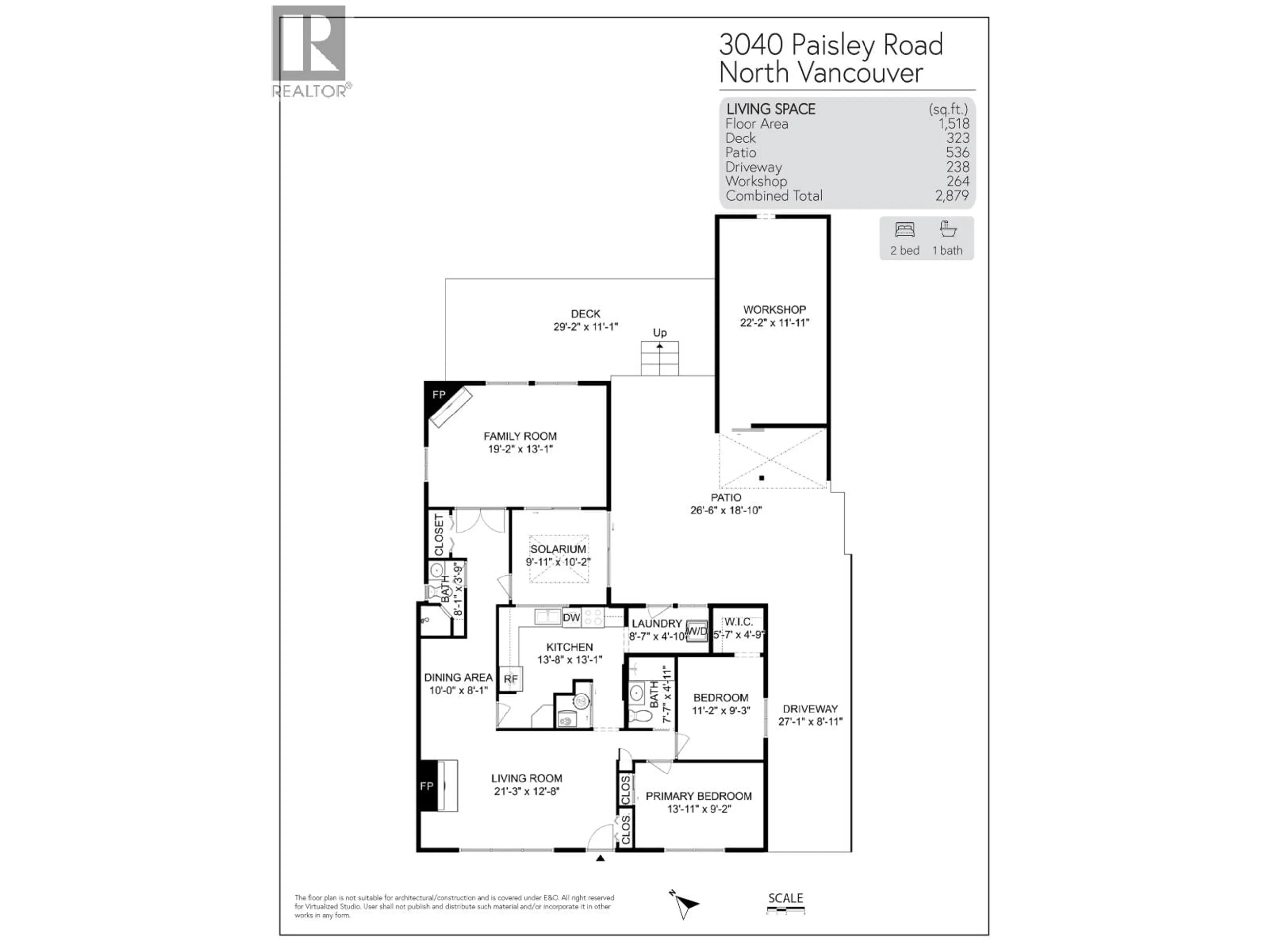 Floor plan for 3040 PAISLEY ROAD, North Vancouver British Columbia V7R1C8