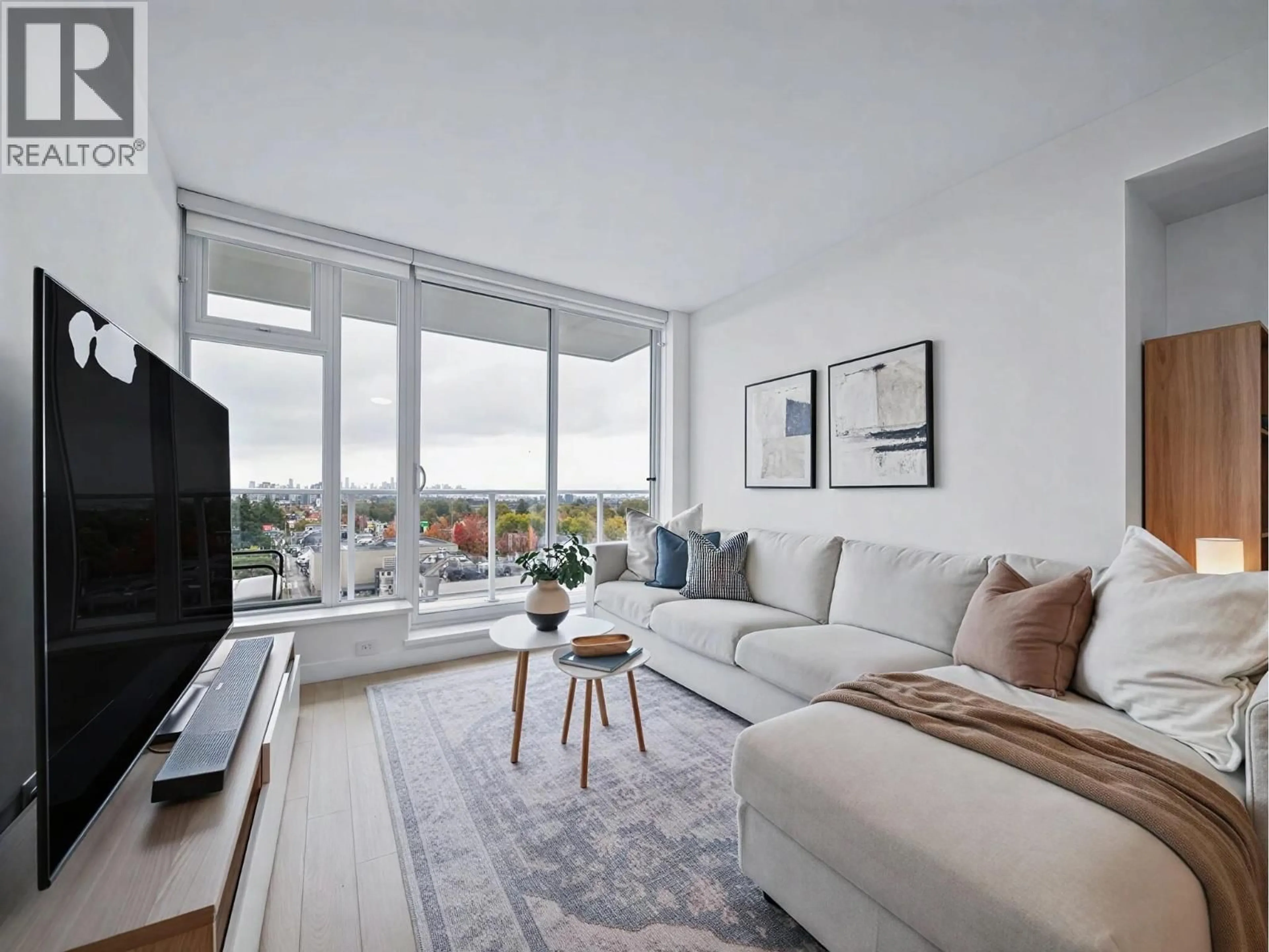 Living room with furniture, unknown for 1005 - 4638 GLADSTONE STREET, Vancouver British Columbia V5N0G5