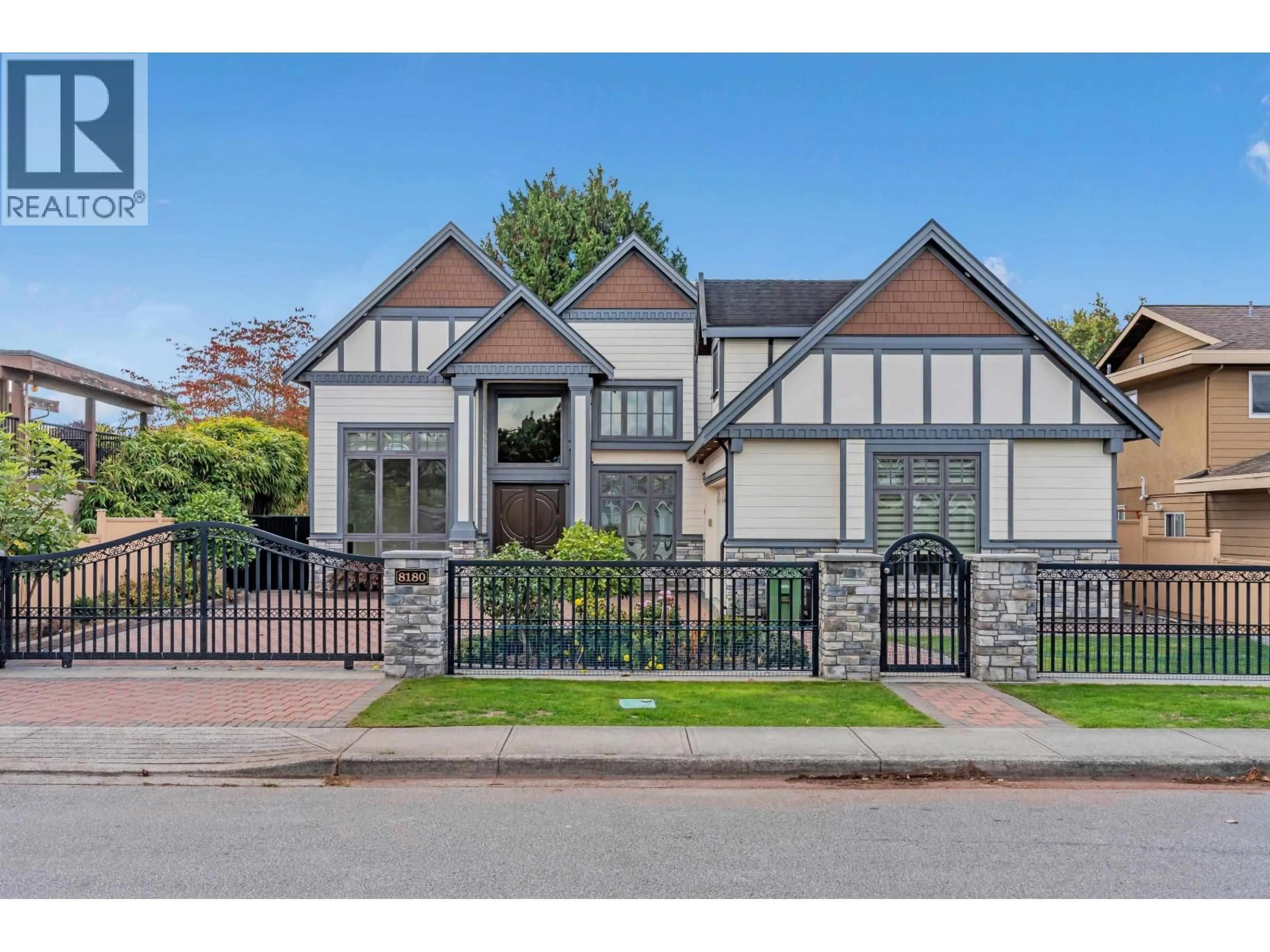 Home with brick exterior material, street for 8180 OSGOODE DRIVE, Richmond British Columbia V7A4P1