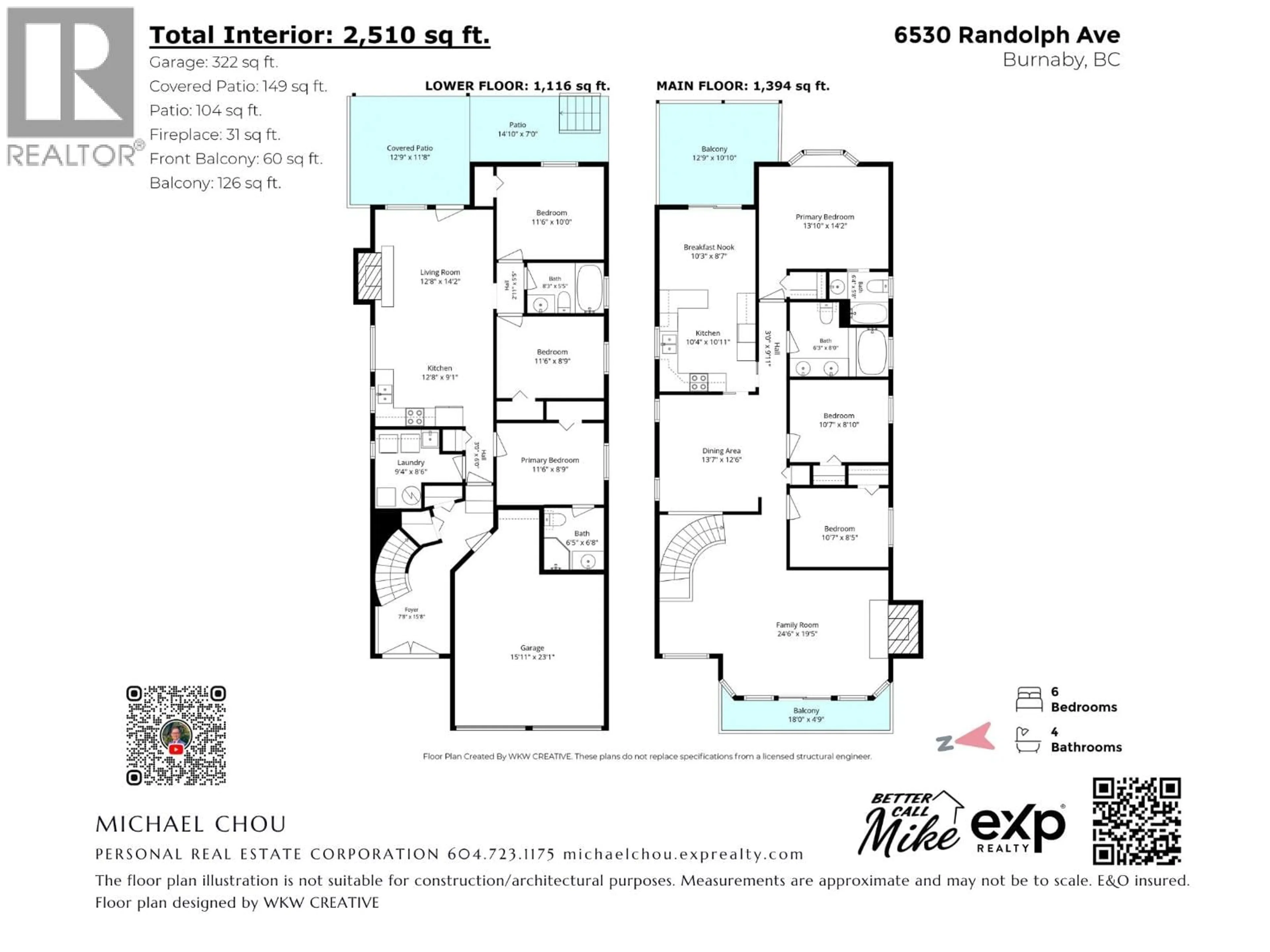 Floor plan for 6530 RANDOLPH AVENUE, Burnaby British Columbia V5H3W4