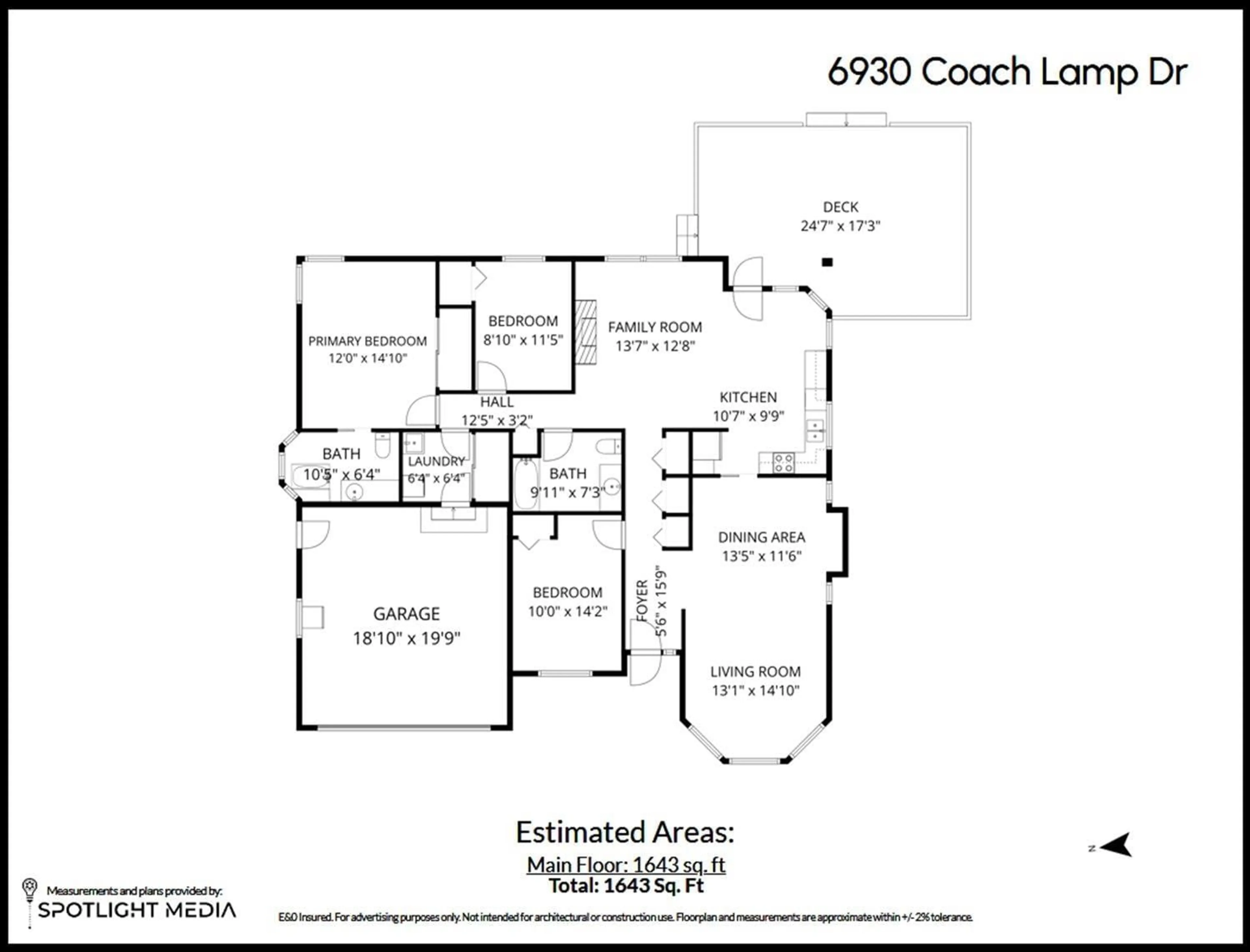 Floor plan for 6930 COACH LAMP DRIVE, Chilliwack British Columbia V2R2V4
