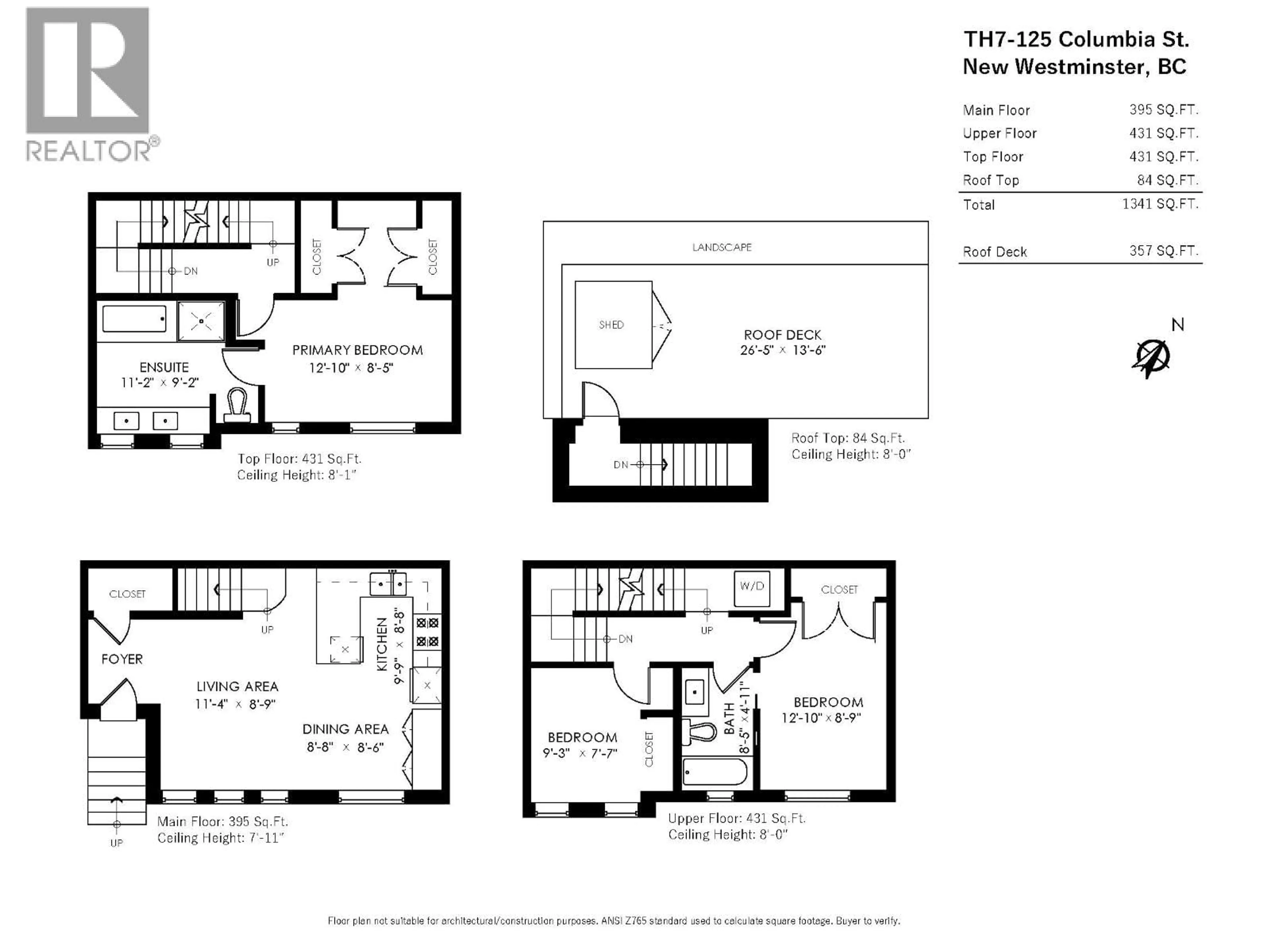 Floor plan for TH7 - 125 COLUMBIA STREET, New Westminster British Columbia V3L0G8