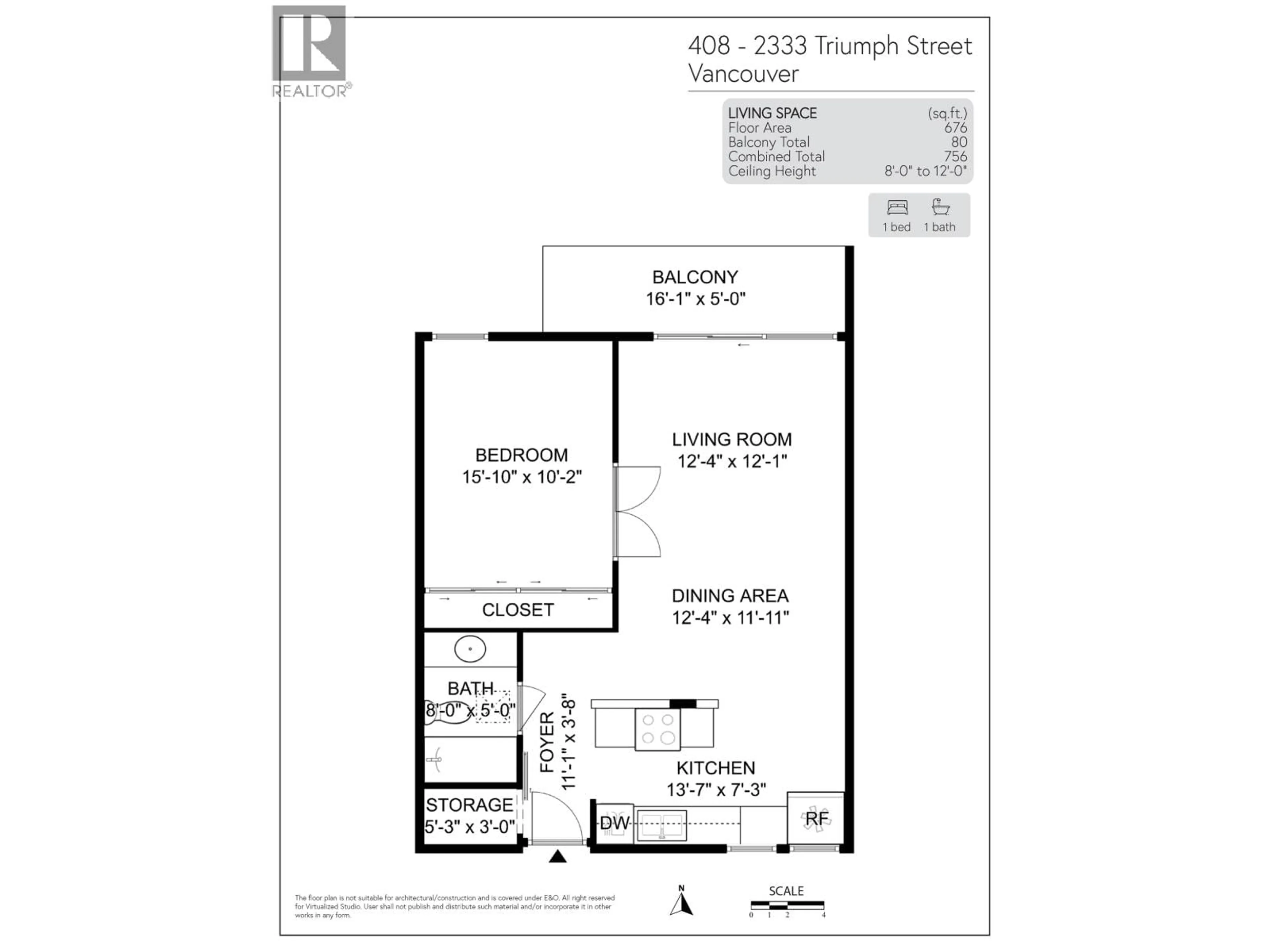 Floor plan for 408 - 2333 TRIUMPH STREET, Vancouver British Columbia V5L1L4